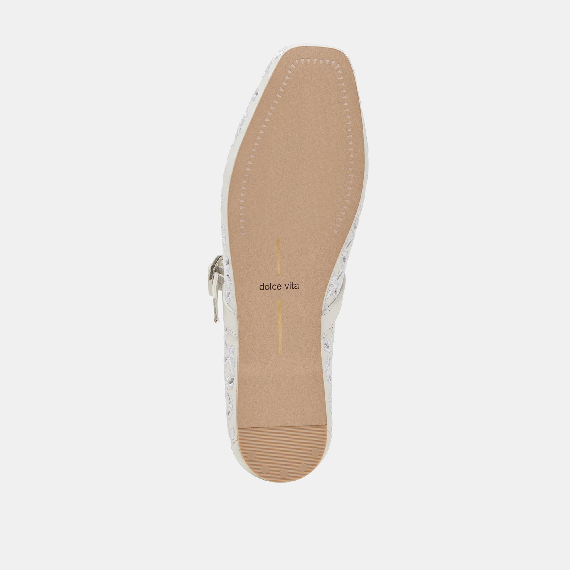 RODNI Genuine Leather Ballet Flats with Eyelet Perforations - True White Women's Shoes for Work, Office & Casual Wear
