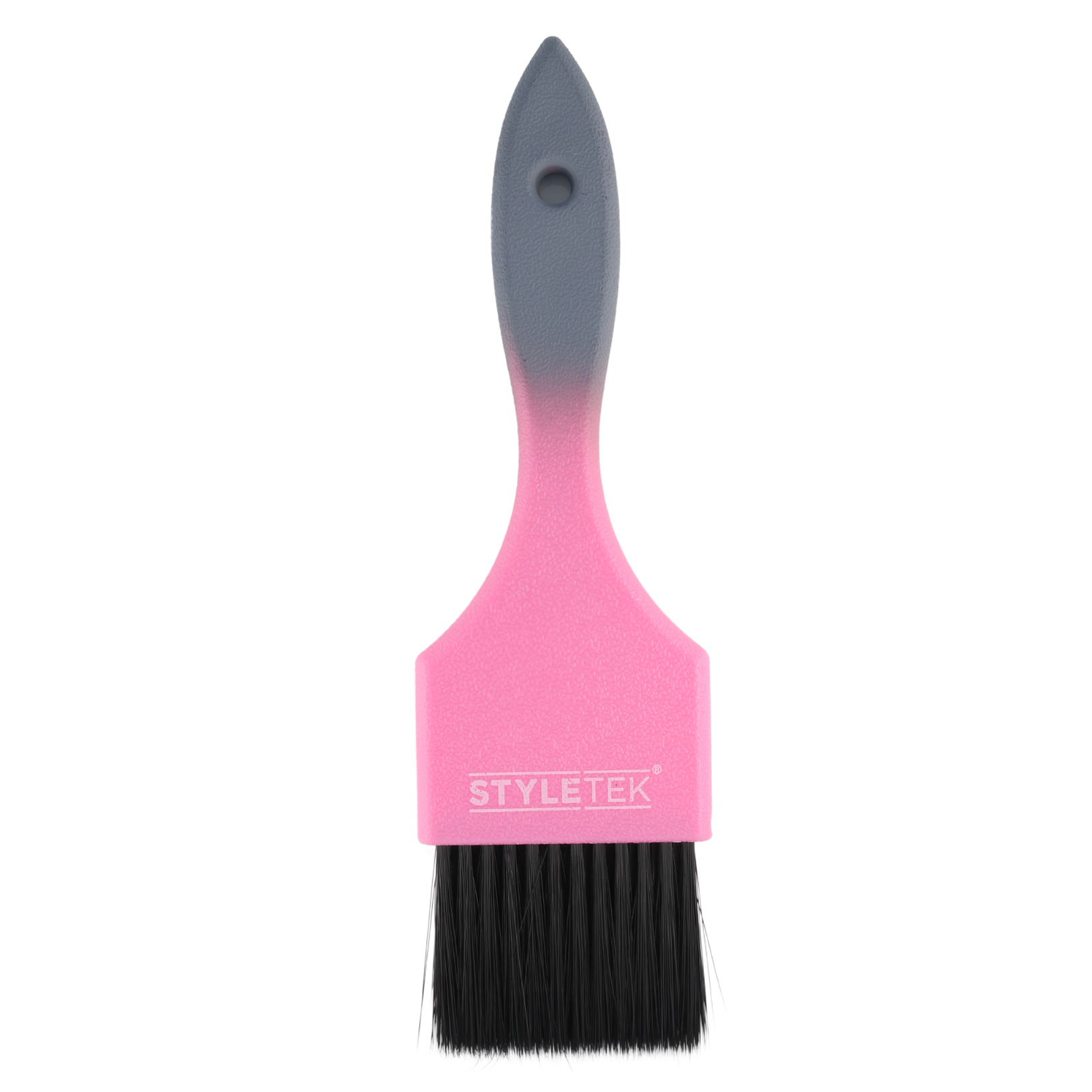 Styletek Professional Hair Coloring Brush for Ombre & Highlights - Pink & Gray - Perfect for Salon, DIY Hair Dyeing & Balayage at Home