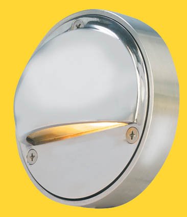 Corona CL-353-SS 12V Low Voltage Stainless Steel Step Light with Eyelid Design - Perfect for Outdoor Stairs, Pathways, and Garden Lighting