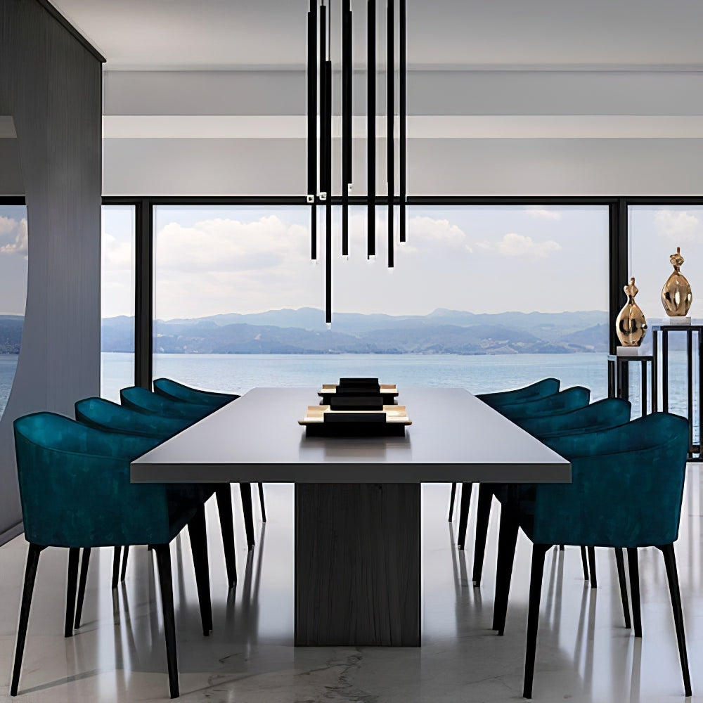 Modern Nano Suspension Chandelier - Sleek Minimalist LED Ceiling Light Fixture for Dining Room, Bedroom, and Living Room Decor