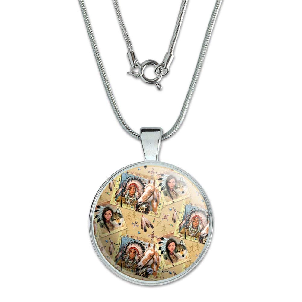 Native American Horse & Wolf Southwestern Pattern 1