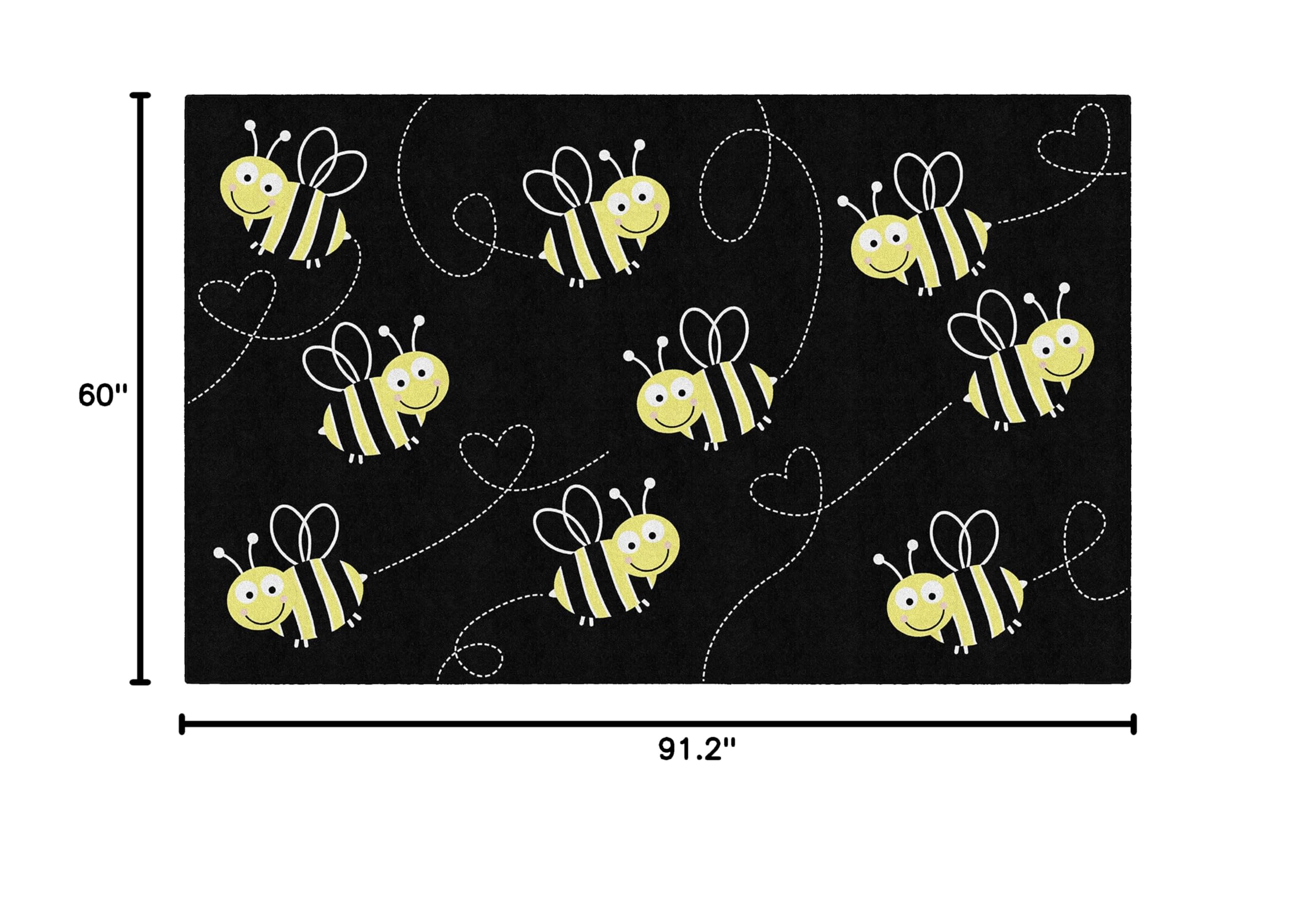 Bees Classroom Rug 5'x7'6