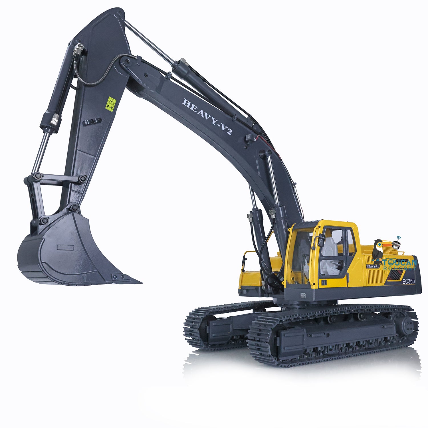 JDMODEL 1/14 Scale 360L RC Hydraulic Excavator Toy - Remote Control Construction Truck with Radio, Pump, Cylinder Motor, ESC & Tracks - Pre-Assembled & Painted - Perfect for Kids Play, Construction Enthusiasts & Collectors