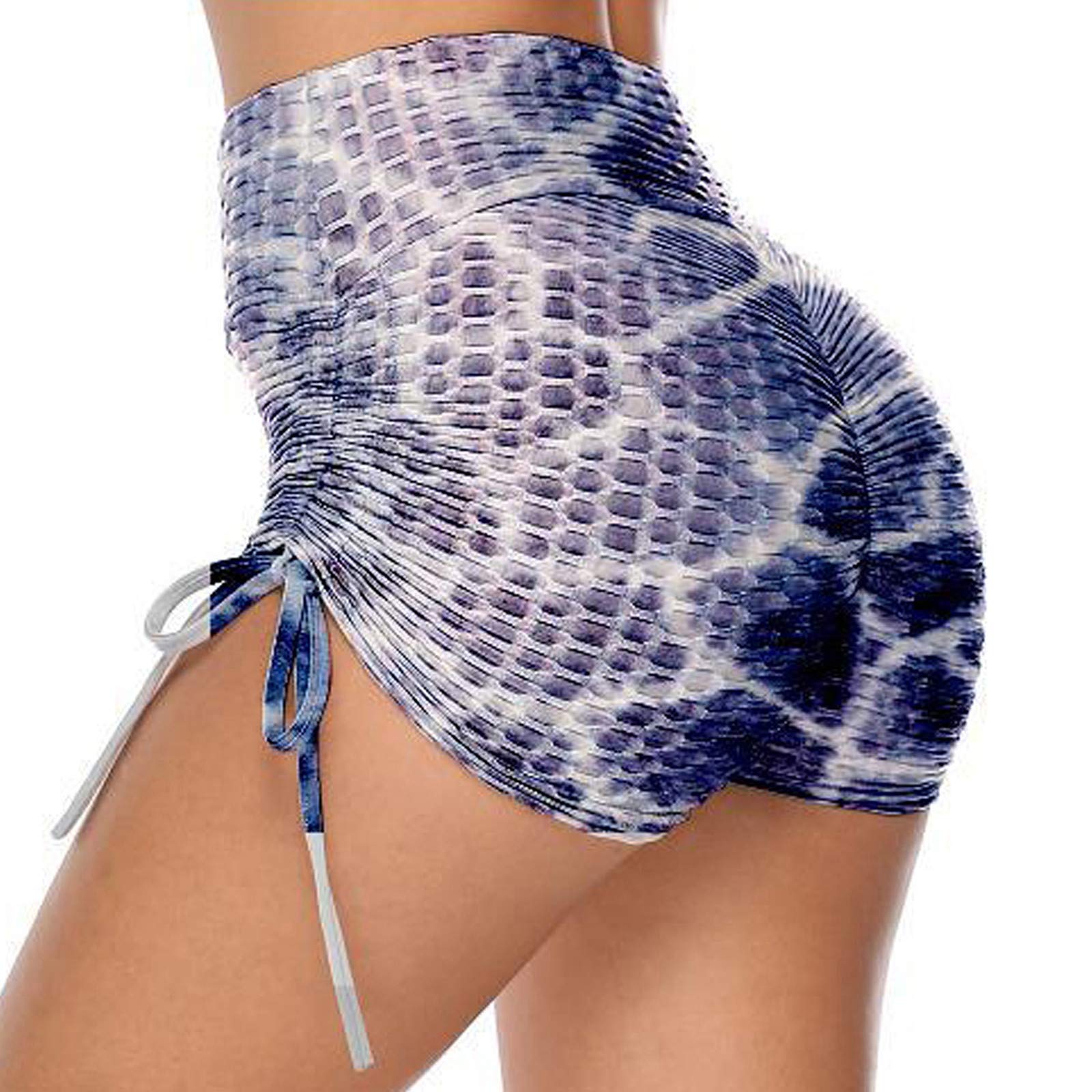 High Waisted Yoga Shorts for Women - Ruched Butt Lifting Workout Shorts with Booty Enhancer | Perfect for Gym, Running & Leg Day Workouts