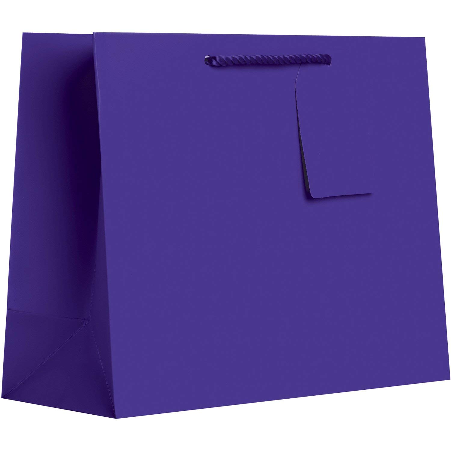 JILLSON & ROBERTS Solid Color Matte Large Gift Bags Set - 6 Pack Primary Colors for Birthday, Christmas, Party & Wedding Gift Wrapping
