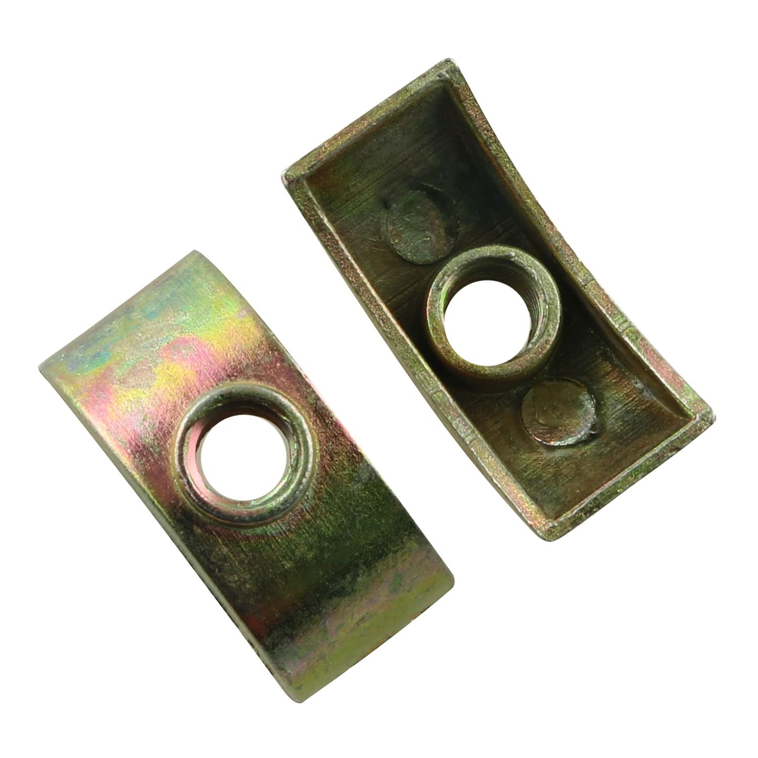 12pcs 24mm M6 Half Moon Nuts Washer Spacers - Durable Furniture Hardware Accessories for Bed Frame, Cabinet & DIY Projects - JCBIZ Brand