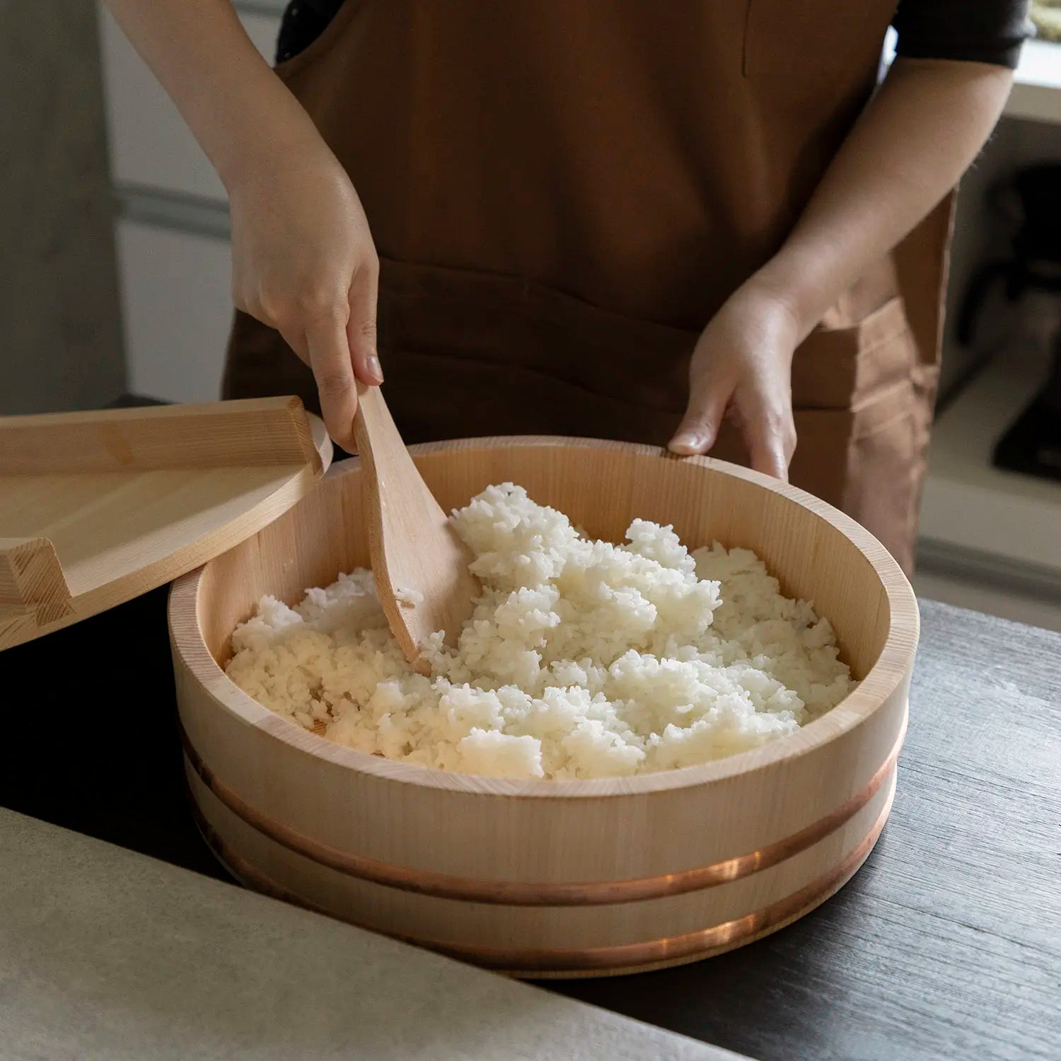 Premium EBM Miyajima Beech Wood Spatula - Natural Kitchen Utensil for Cooking, Baking & Serving - Ideal for Non-Stick Pans, Stirring, Flipping & Spreading