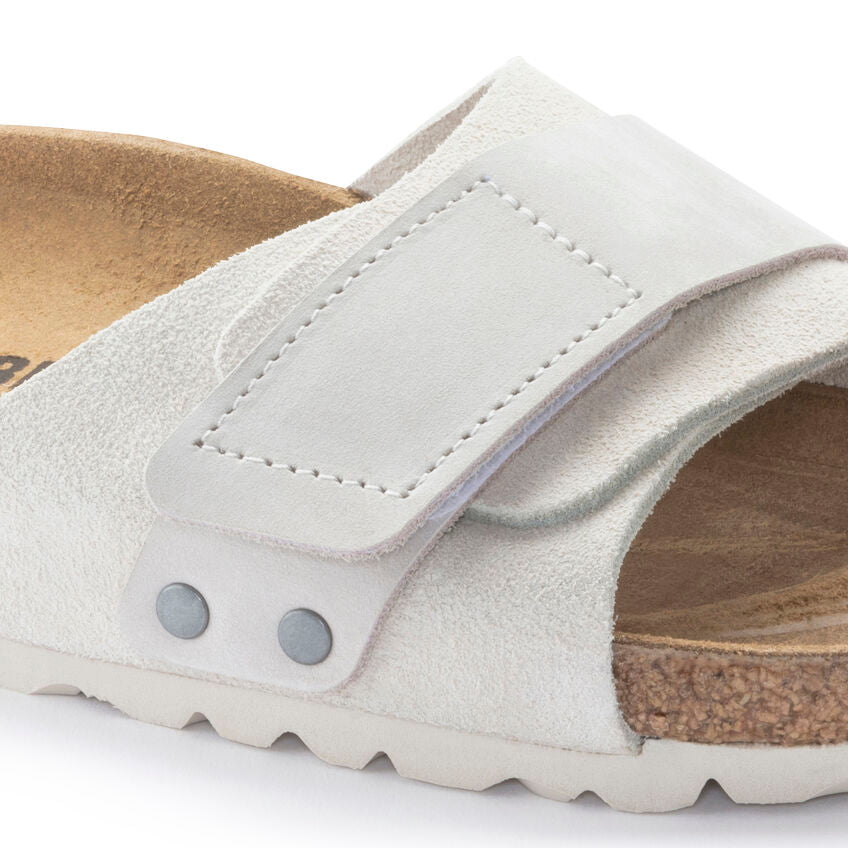 Birkenstock Women's Oita Suede Leather Sandals in Antique White - Comfortable Casual Shoes for Walking, Travel & Everyday Wear