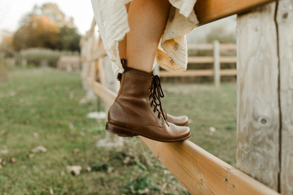 Women's Tierra Leather Boots for Espresso - Stylish & Comfortable Ankle Boots for Fall, Winter & Everyday Wear
