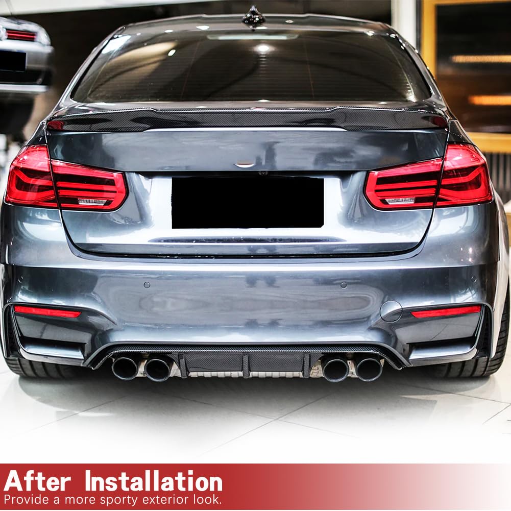 Carbon Fiber Rear Diffuser for 2014-2020 BMW F80 M3 F82/F83 M4 - M Sport Bumper Compatible - High Performance Aero Upgrade - Perfect for Track Days & Car Shows