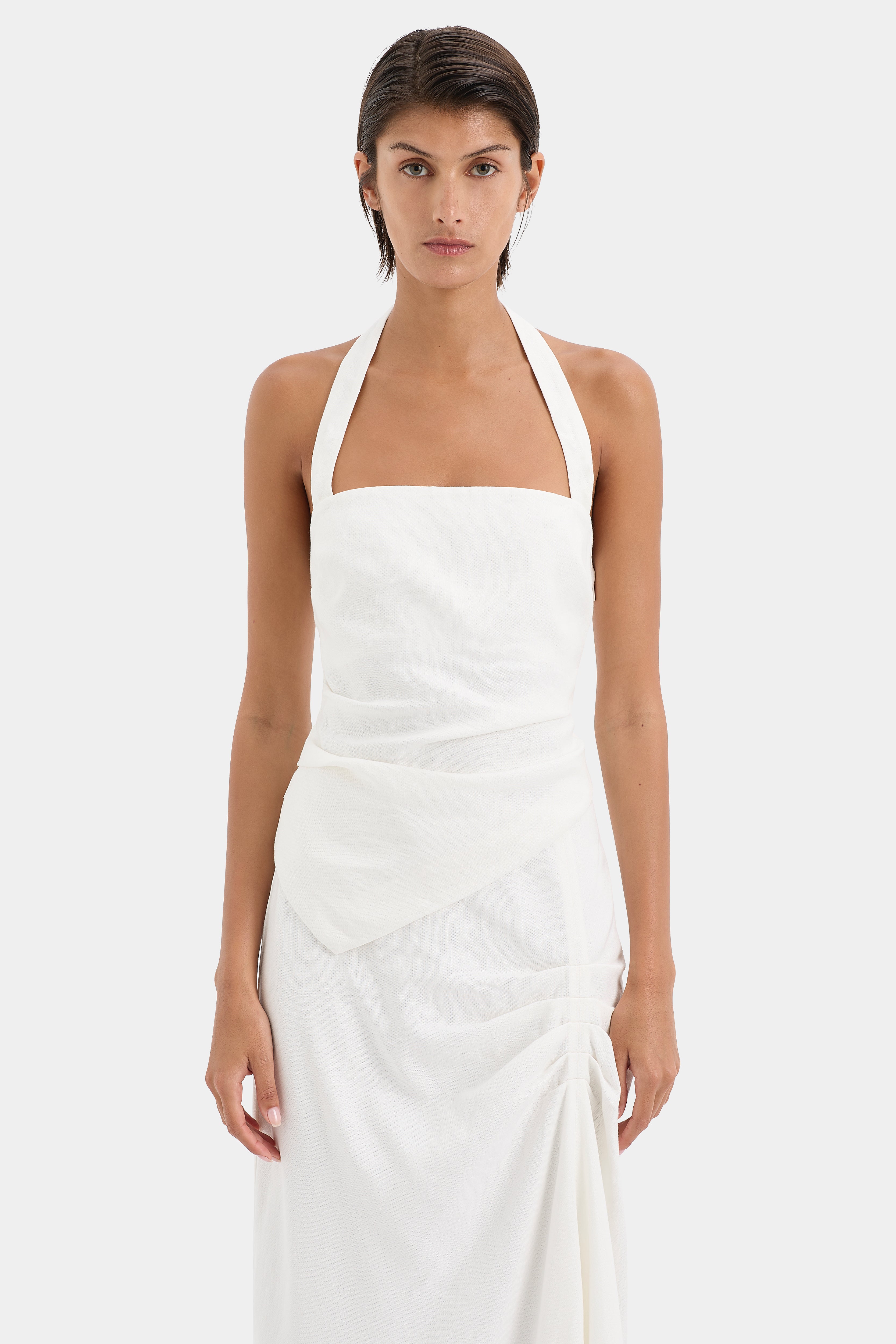 Elegant Dorian Halter Top for Women - Stylish Summer Crop Tops for Casual Outings & Beach Vacations