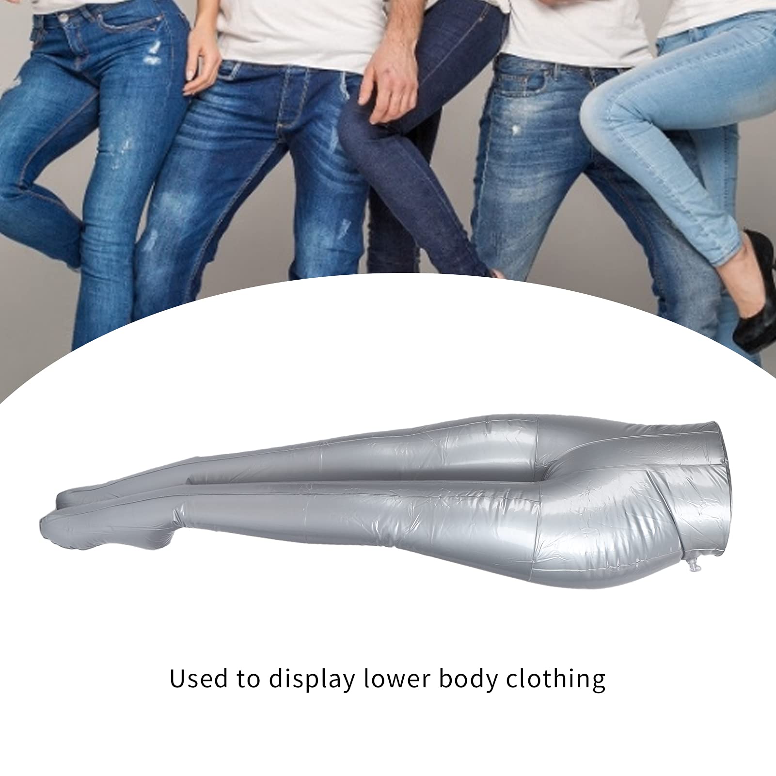 Inflatable Female Half Body Mannequin - PVC Material Legs & Trousers for Clothing Display | Perfect for Retail Stores, Boutiques & Online Fashion Photography