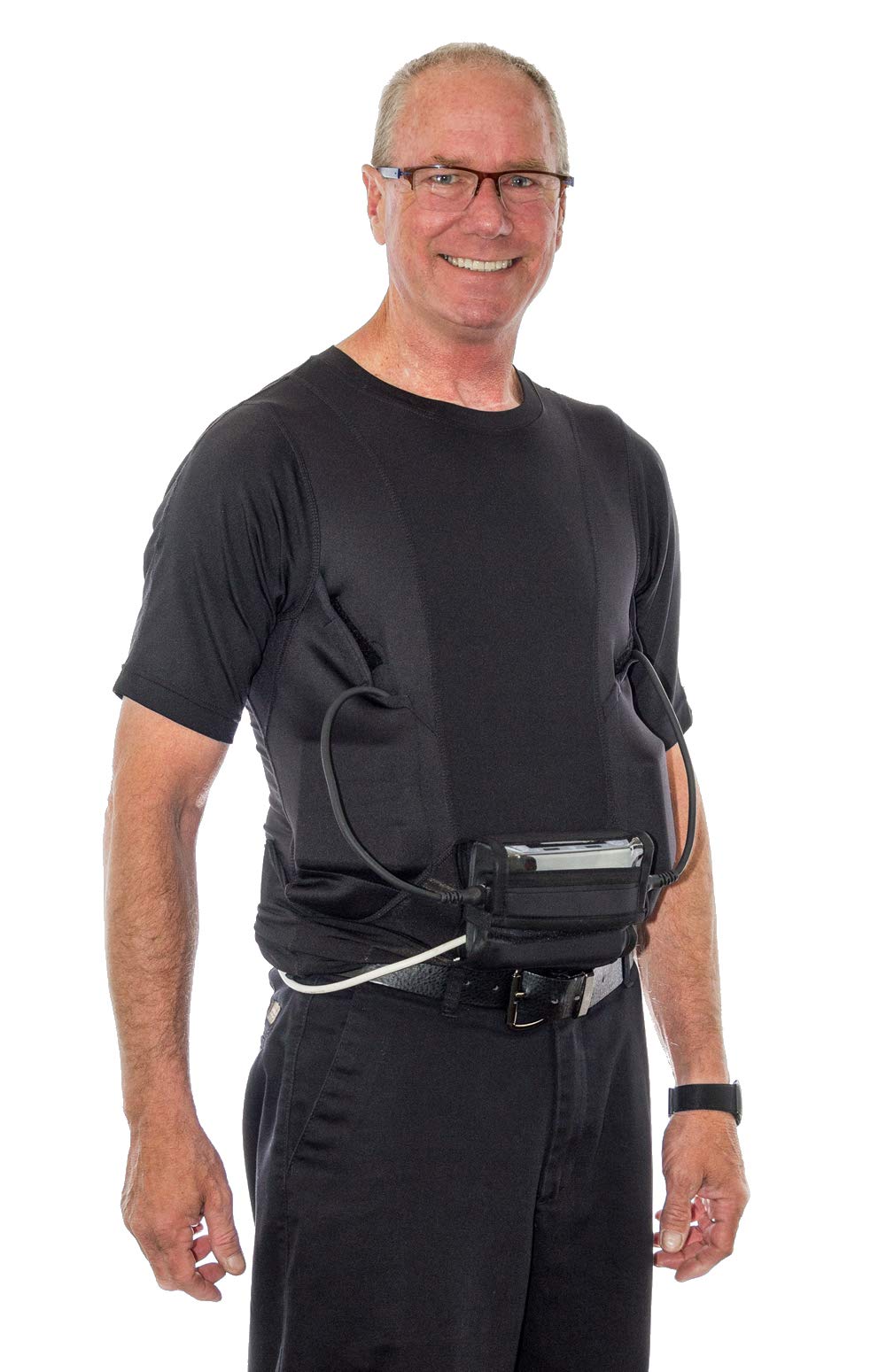 HeartWare LVAD Shirt for Heart Failure Patients - Comfortable Black & White Medical Apparel - Perfect for Hospital Visits, Support Groups and Daily Wear