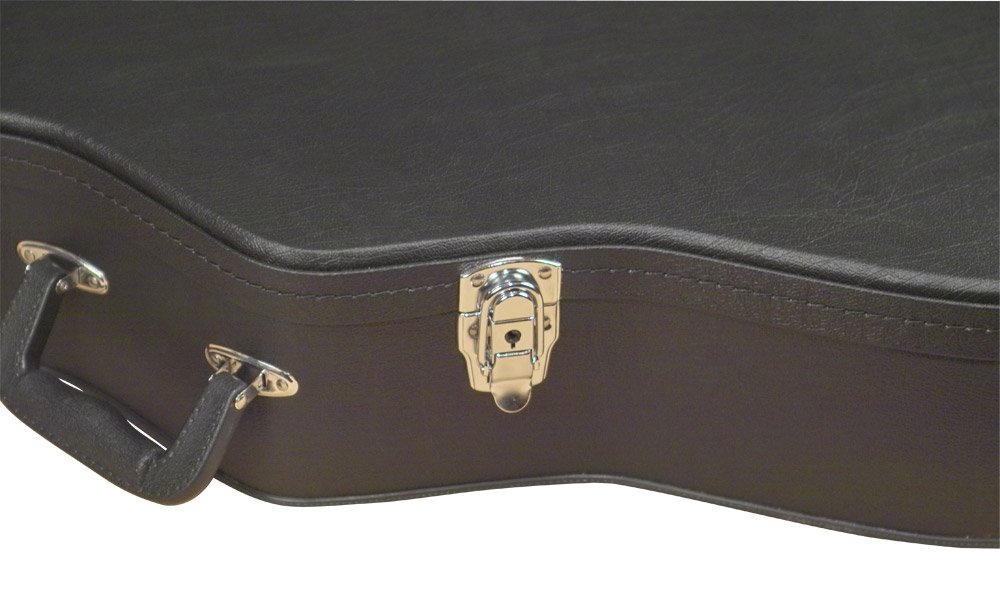 Carrion C-1501 Black Hardshell Dreadnought Acoustic Guitar Case - Durable Protection for Travel & Stage Performances
