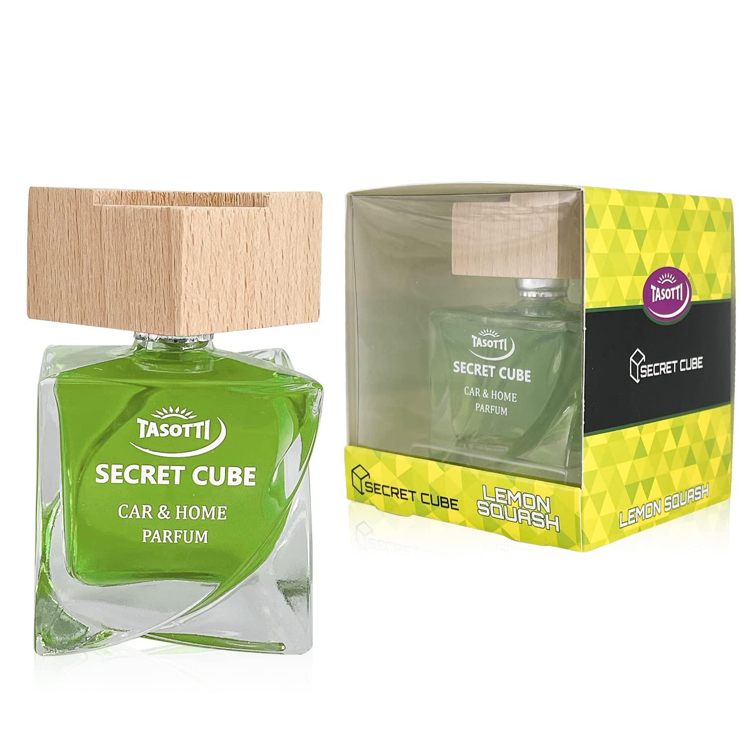 Premium Car Air Freshener & Home Fragrance - Long Lasting Lemon Squash Scented Secret Cube | Odor Eliminator for Vehicles, Office & Living Spaces | Fresh Car Interior & Aromatherapy Solution