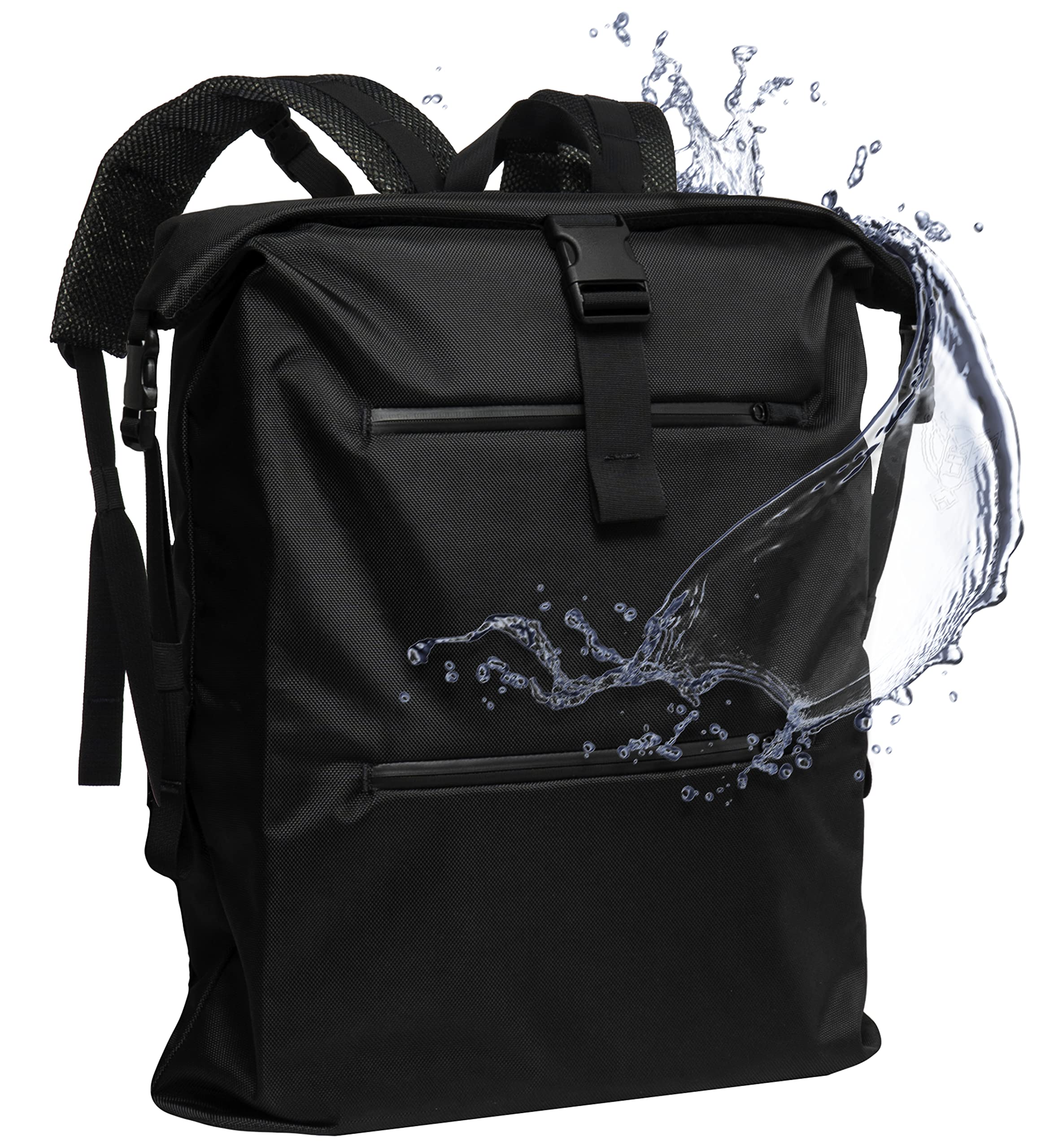 AQUA RT Large Waterproof Faraday Backpack for Laptops & Tablets - Anti-Theft RFID Blocking Bag for Electronics - Perfect for Travel, Commuting & EMF Protection (Stone Gray)