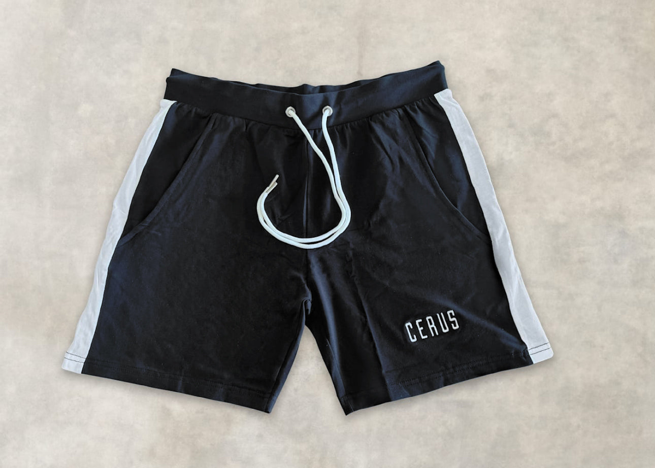 Cerus Black Alexander Shorts - Men's Athletic Running Shorts with Pockets, Lightweight & Breathable for Gym, Jogging, and Outdoor Activities