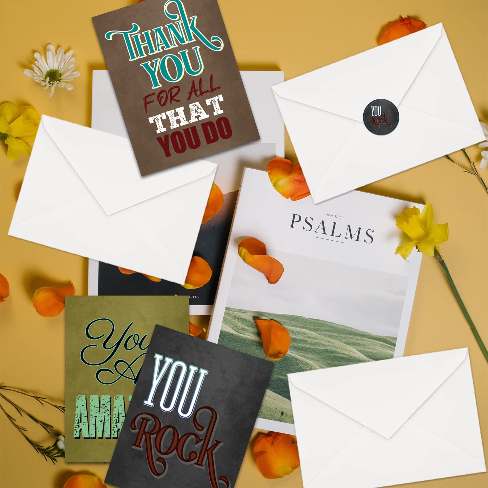 **24 Pack Employee & Teacher Appreciation Cards with Envelopes - Bulk Thank You Cards for Coworkers, Nurses Week, Volunteers - Gratitude Gifts for Office, School & Healthcare Staff**    *(Perfect for Employee Recognition, Teacher Gifts, Nurse Appreciation Week & Volunteer Thank You Notes!)*