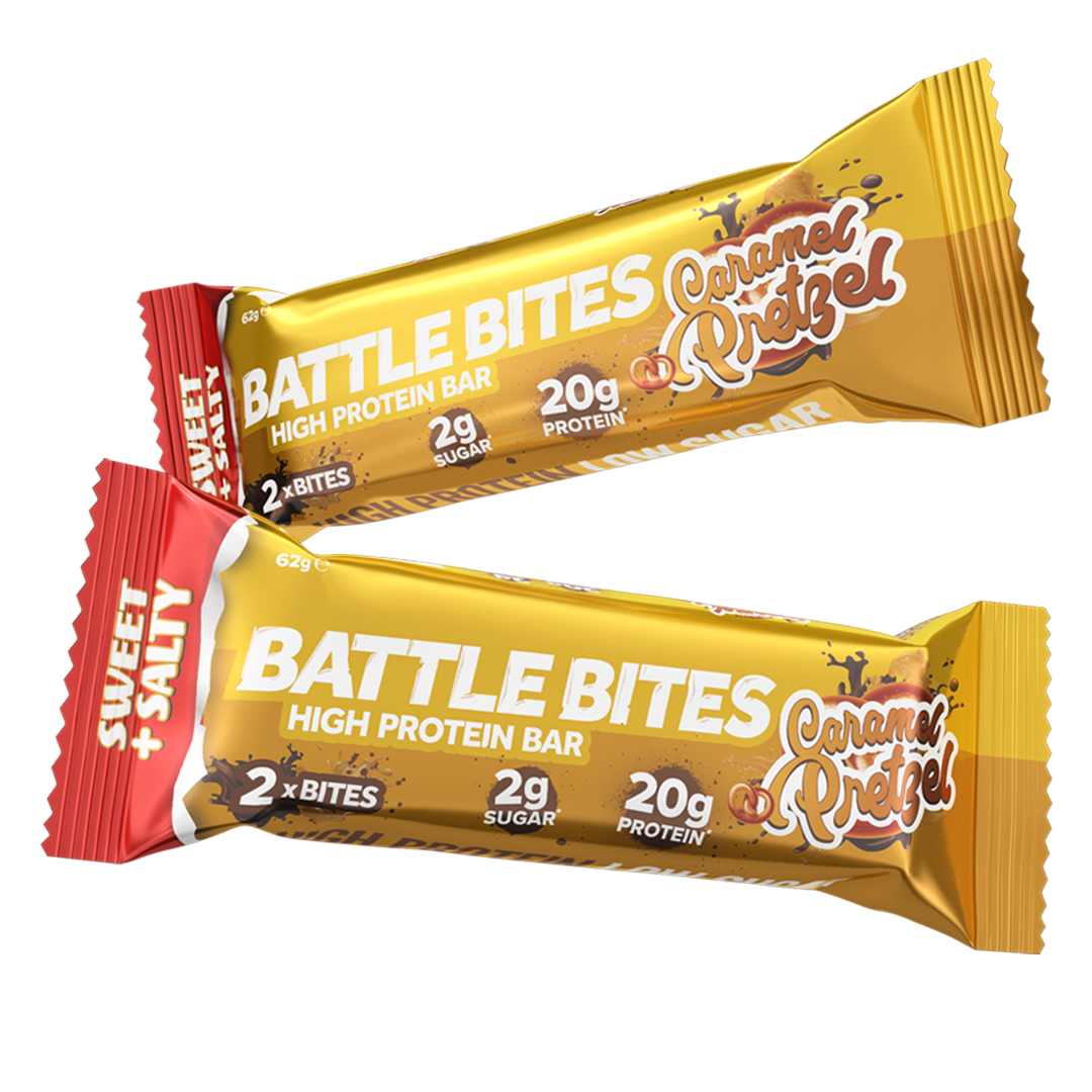 Battle Bites Protein Bars - High Protein Low Sugar Snack Bars (12 Pack, 62g Each) - Variety Pack All Flavors - Perfect for Gym, Hiking & On-the-Go Energy Boost