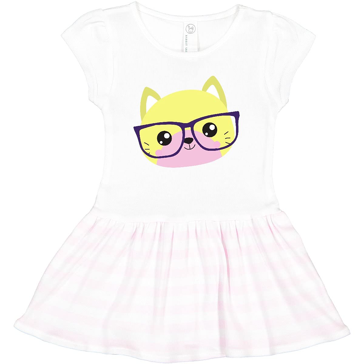 Hipster Cat Dress - Cute Kitten with Glasses for Toddlers - Playtime & Parties
