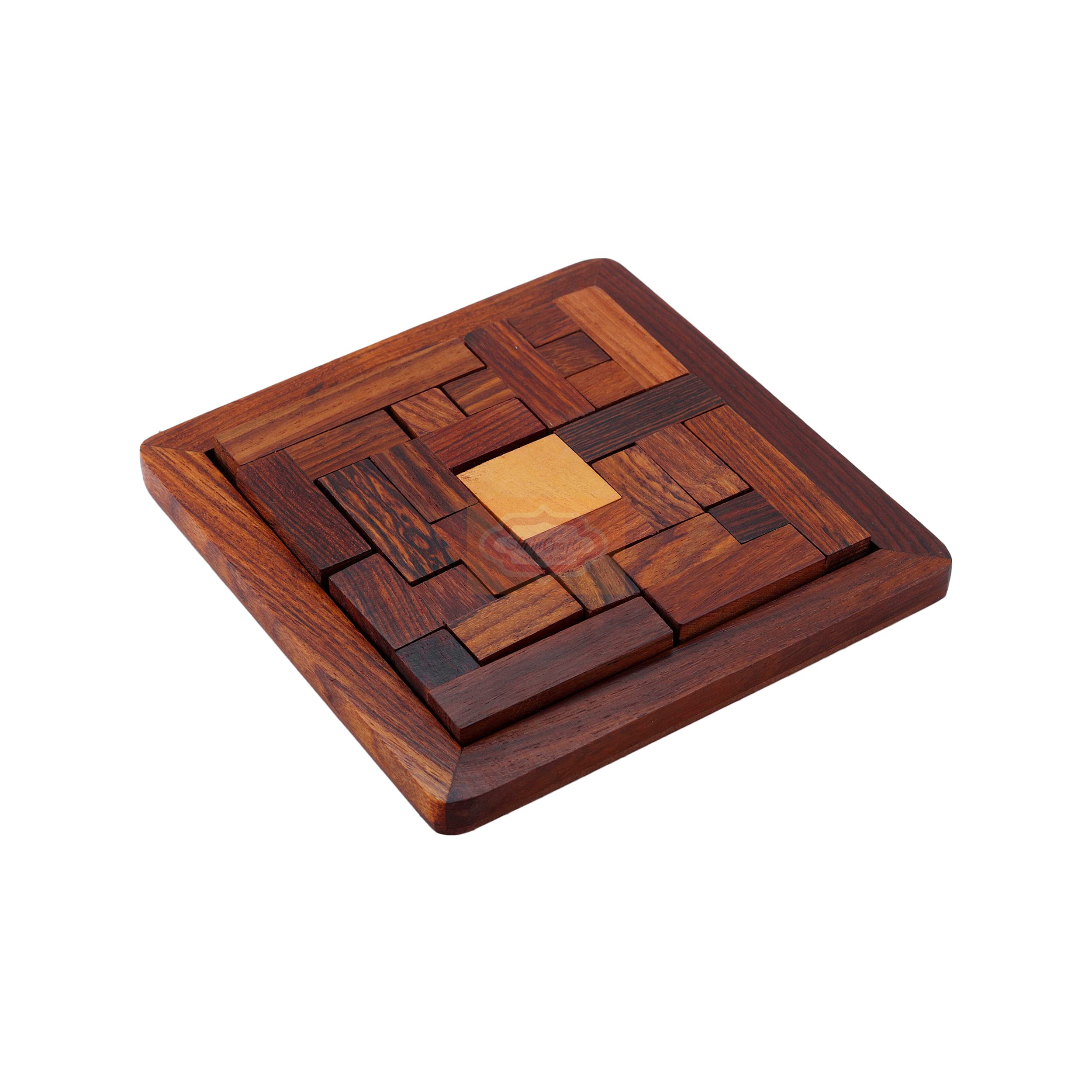Handmade Indian Wooden Jigsaw Puzzle - Educational Wooden Toys for Kids | Travel Games for Families | Unique Birthday Gifts for Children | Perfect for Home Learning, Road Trips & Party Favors