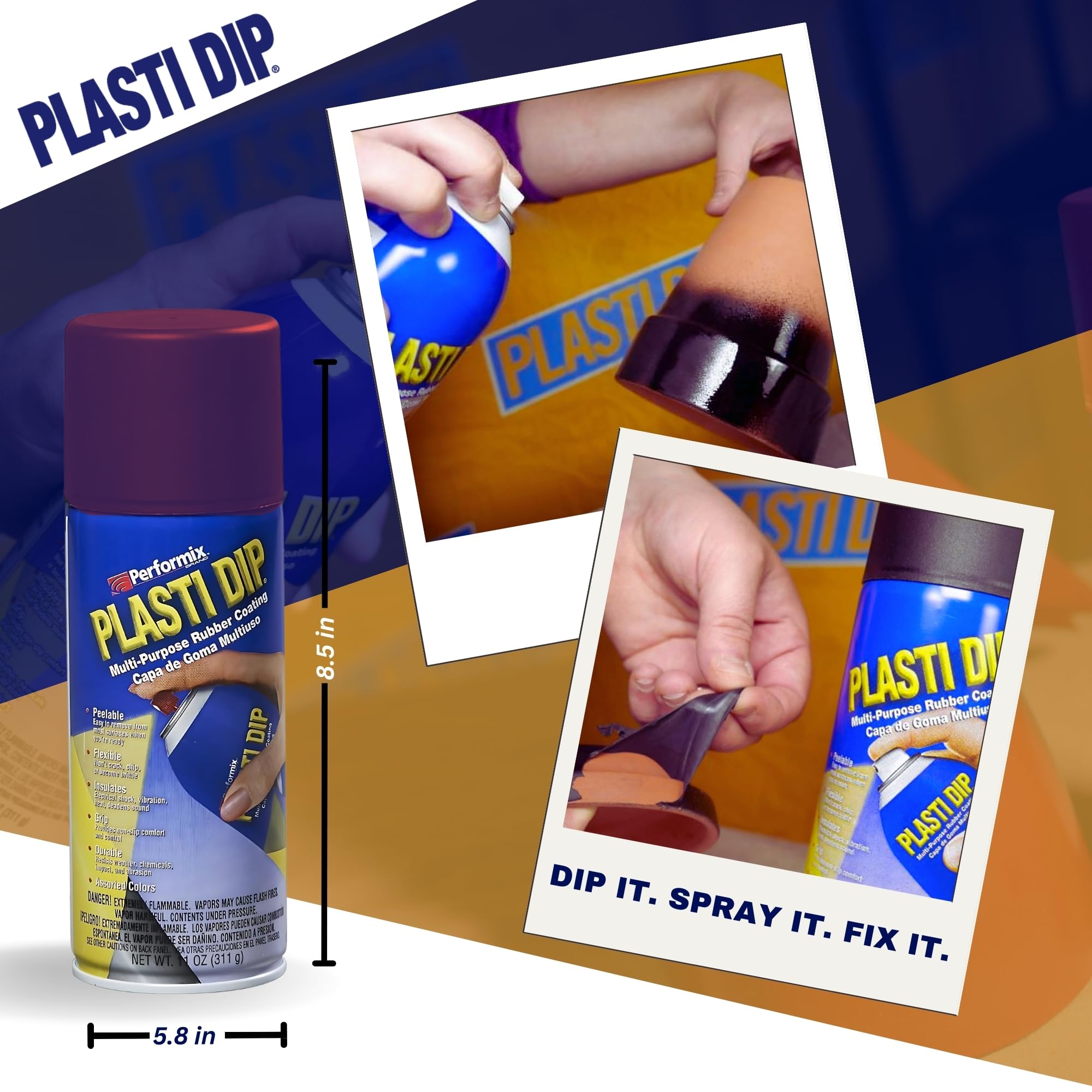 Plasti Dip Black Cherry Spray 11 oz - Peelable Rubber Coating for Cars, Tools & DIY Projects - Non-Slip, Waterproof & Durable Protection Against Moisture, Acids & Abrasion - Perfect for Automotive, Home Improvement & Crafting (3 Pack)