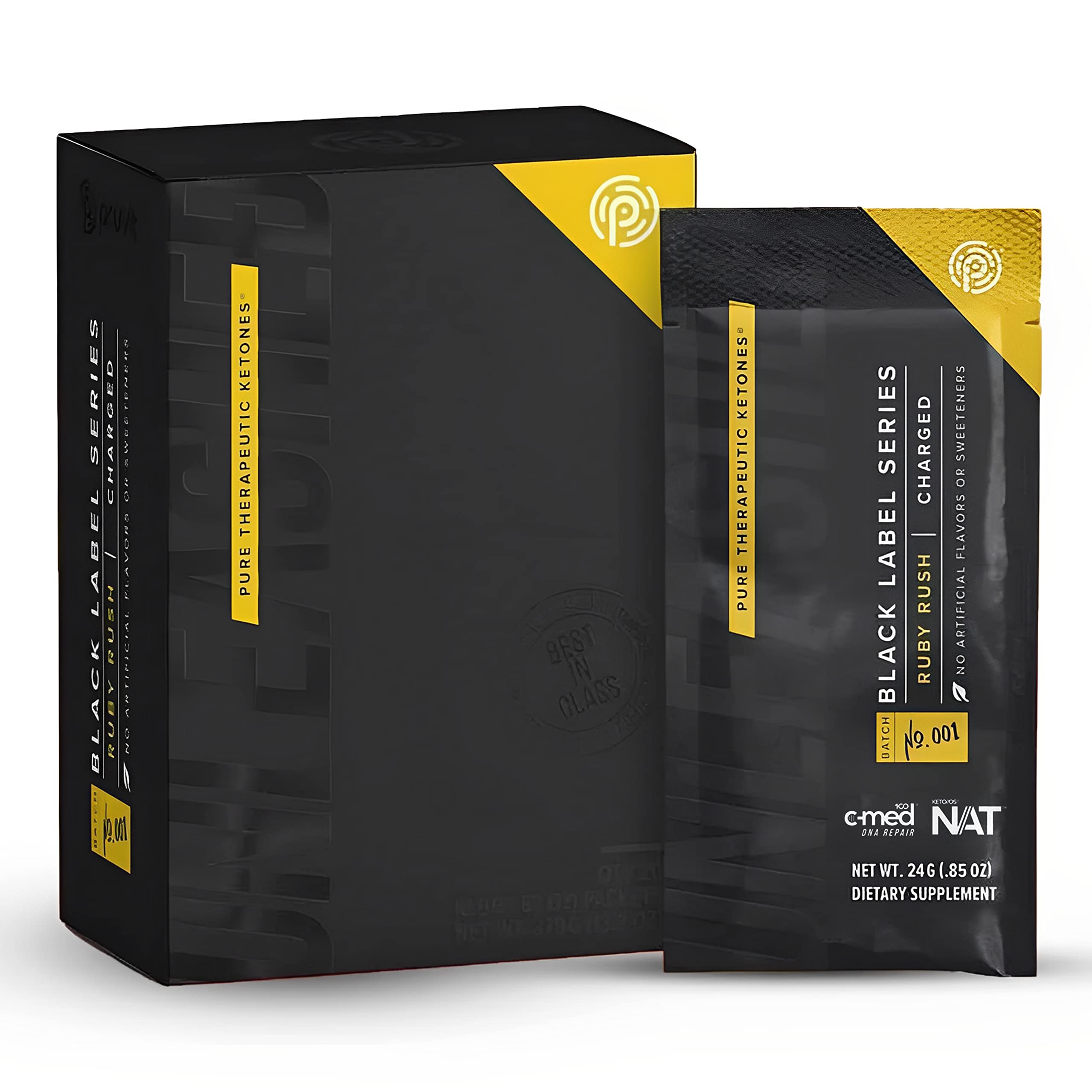 Pruvit Keto//OS Black Label Series Ruby Rush - Pure Therapeutic Ketones for Muscle Growth & Recovery | Supports Ketosis & Prevents Muscle Breakdown | 0.84 oz | Ideal for Keto Diet, Workout Recovery & Energy Boost