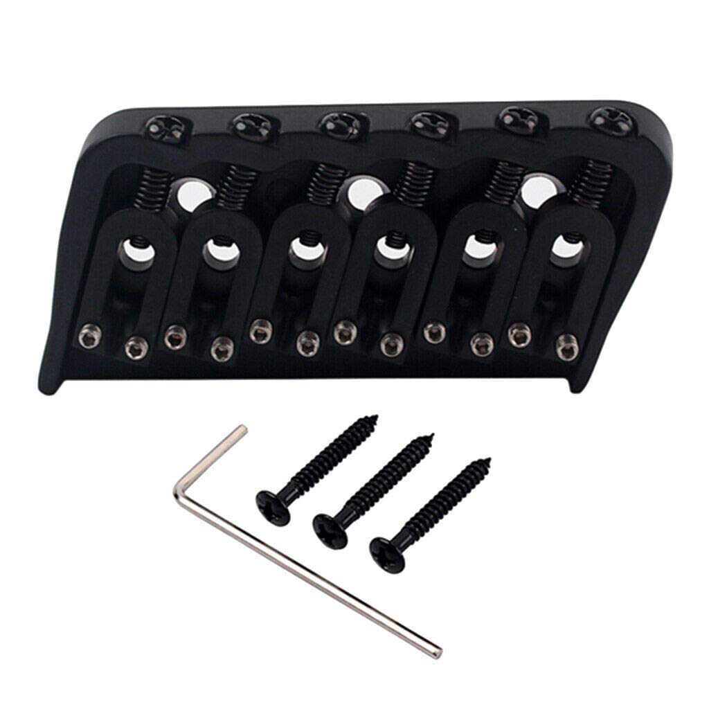 2-Pack 6 String Guitar Hard Tail Fixed Bridge Replacement Parts - Durable Metal Guitar Bridge for Electric Guitar Repair & Upgrades | Perfect for DIY Guitar Maintenance & Professional Setup