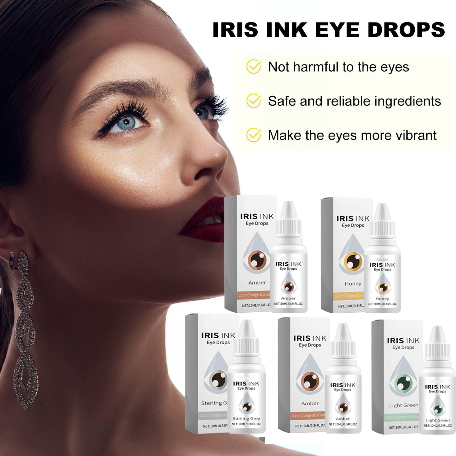 Spectraeye Color Changing Eye Drops - Natural & Safe Formula to Lighten & Brighten Iris Color (5 Shades) | Perfect for Cosplay, Halloween Costumes & Special Effects Makeup