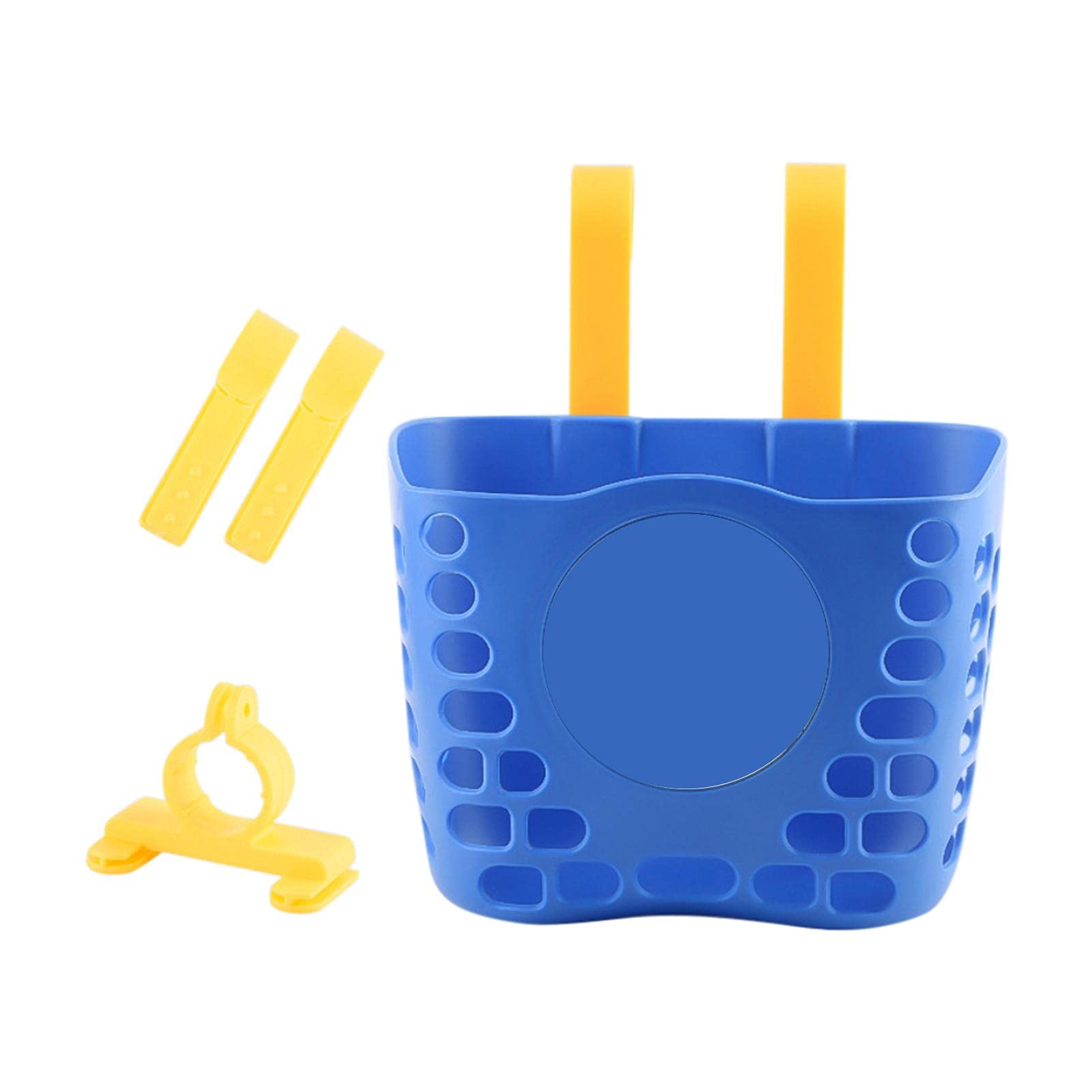 Kids Bike Basket - Front Handlebar Bicycle Basket for Boys & Girls - Durable & Strong for Outdoor Cycling - Perfect for Picnics, School, and Shopping (Dark Blue)