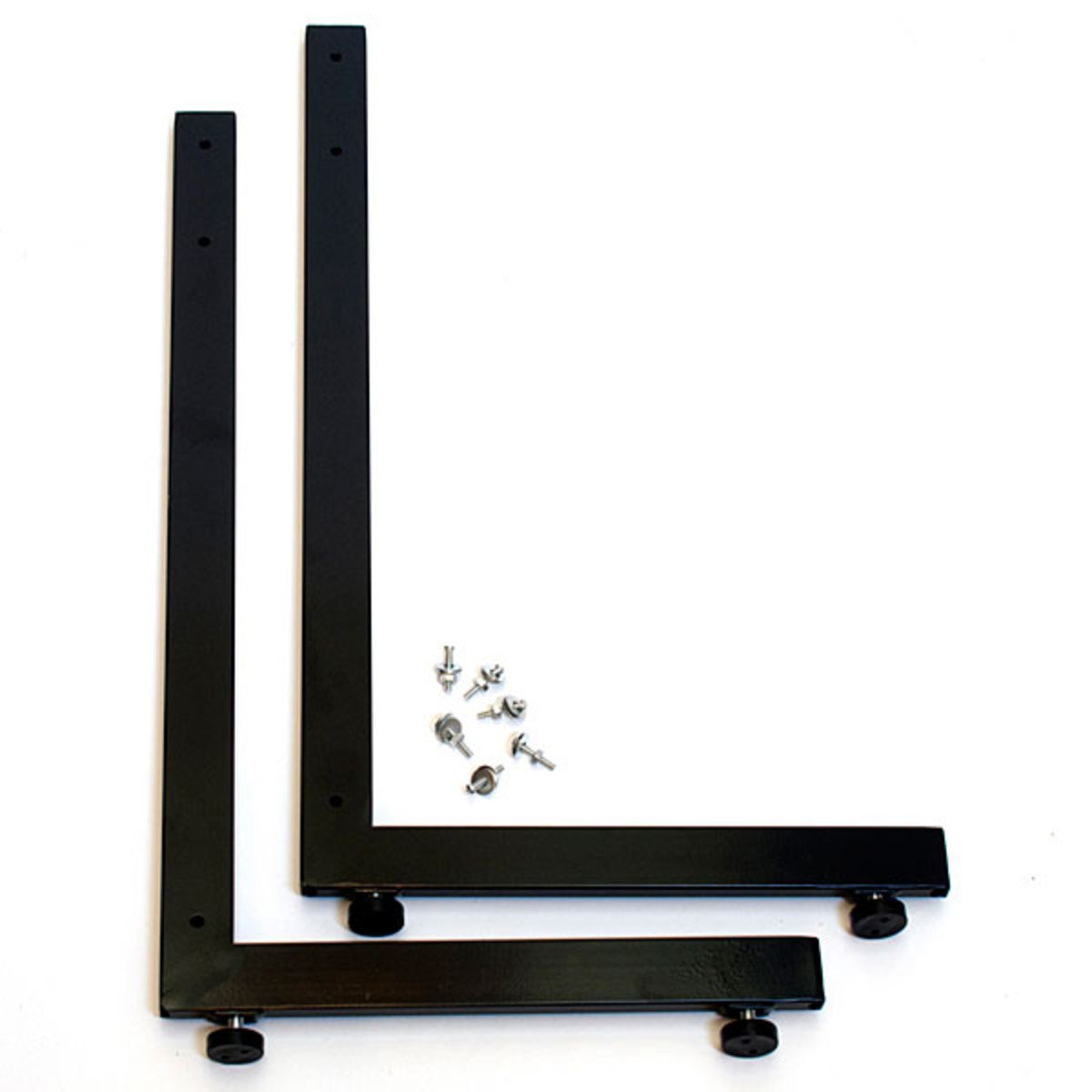 Gridwall Legs L Shape Black - Heavy Duty Display Stand for Retail Stores & Trade Shows