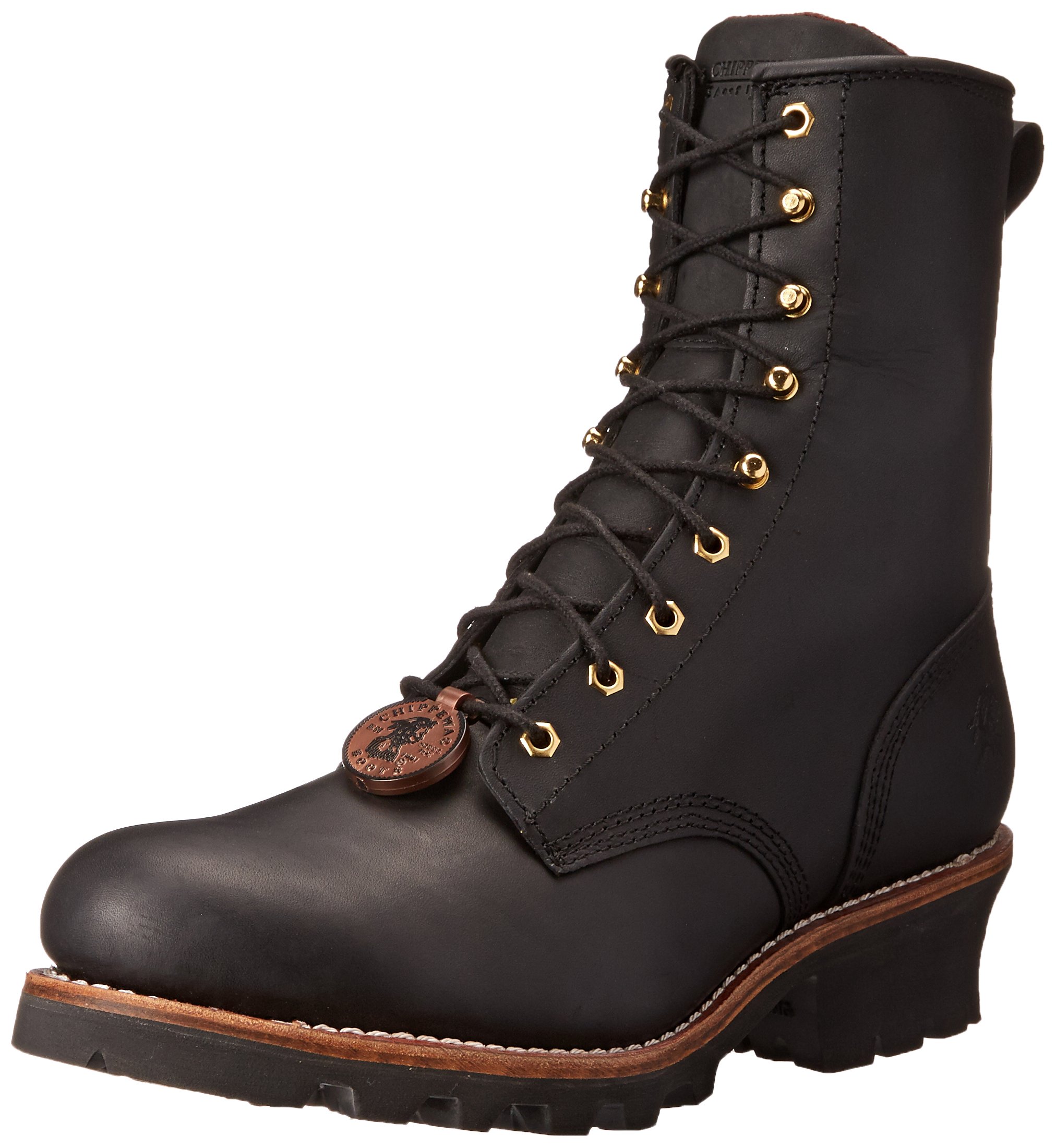 Chippewa Men's Baldor 8-Inch Electrical Hazard Steel Toe Work Boots - Black Safety Shoes for Construction & Industrial Work