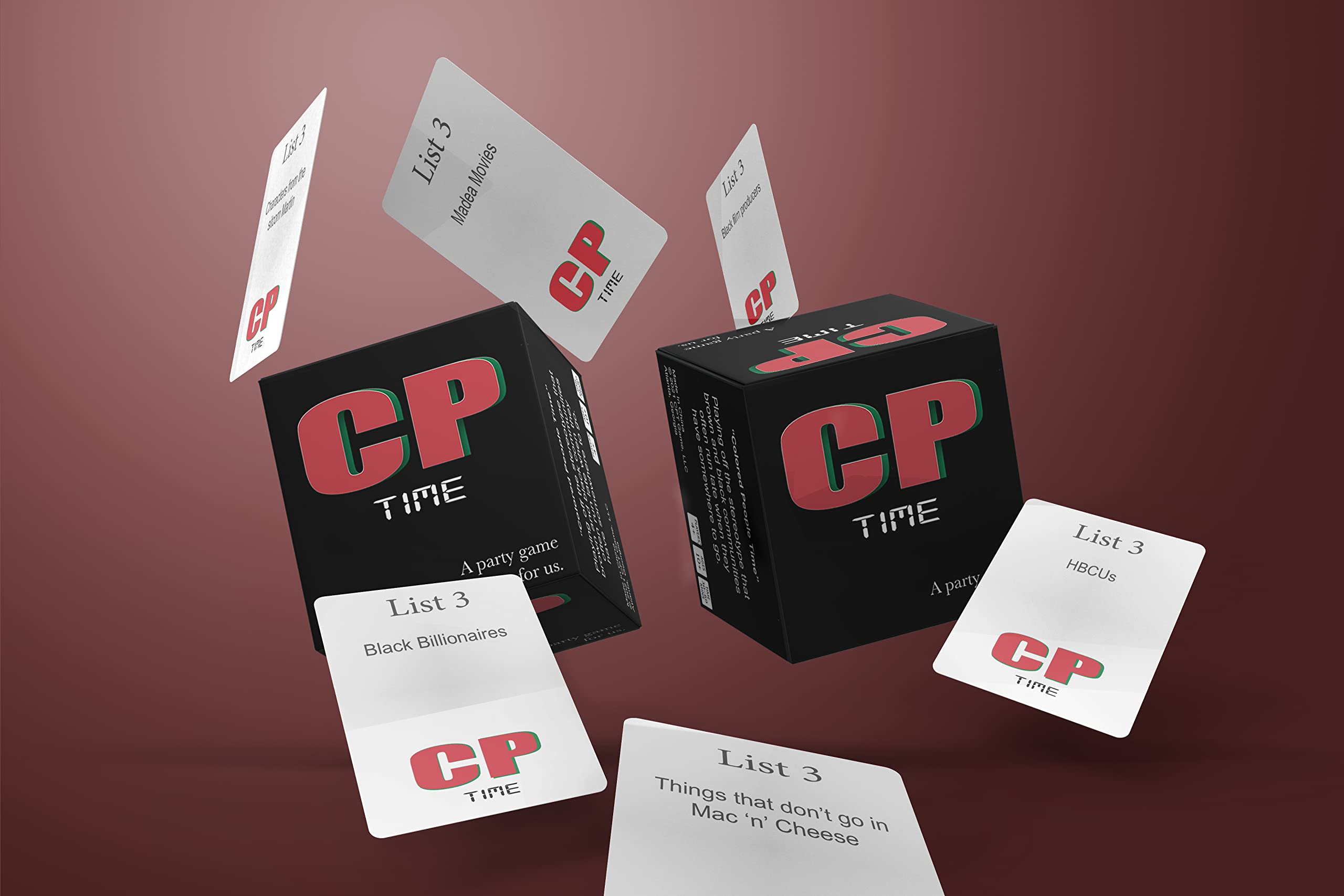 Beat The Timer! CpTime Party Card Game - Black Trivia Style with Multiple Categories: Pop Culture, Music & General Knowledge | Fun Group Game for Game Nights & Social Gatherings