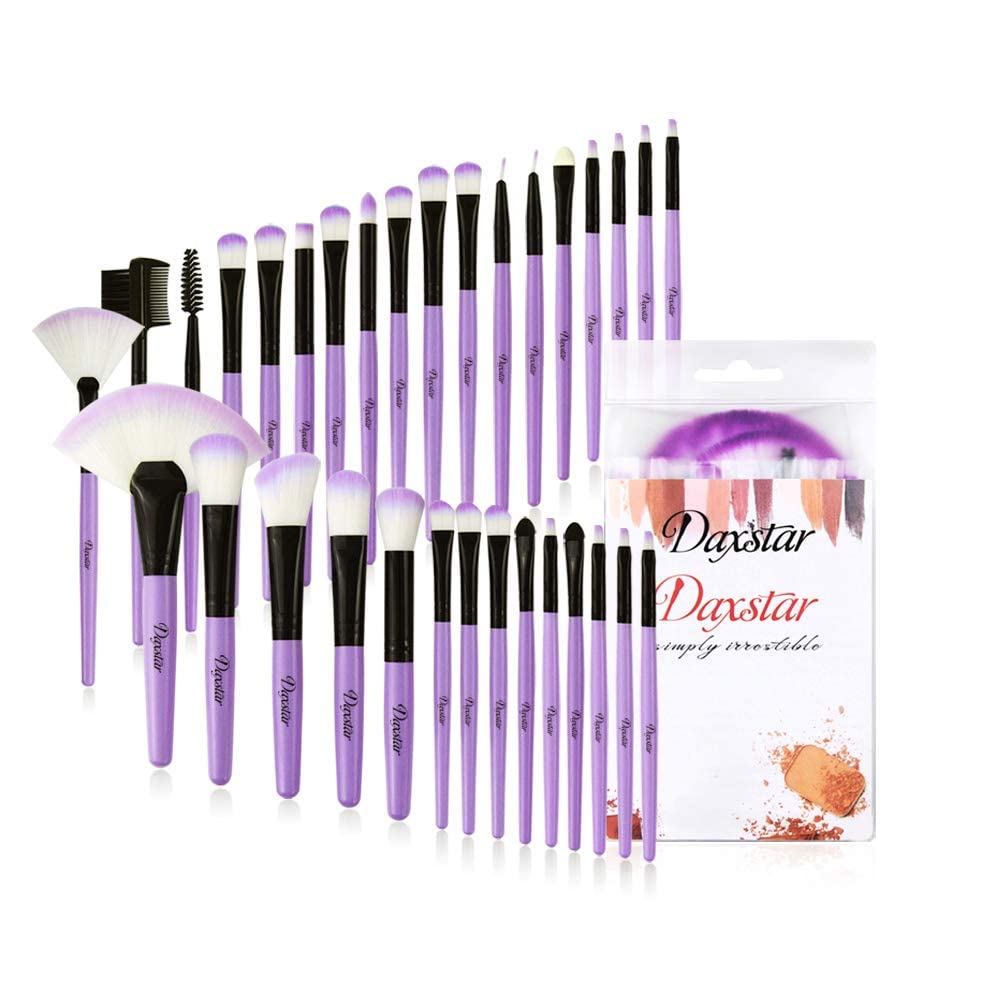 32-Piece Professional Makeup Brush Set - Eyeshadow, Foundation, Concealer, Eyelash & Blusher Brushes for Beginners & Professionals | Perfect for Daily Makeup, Contouring & Special Occasions
