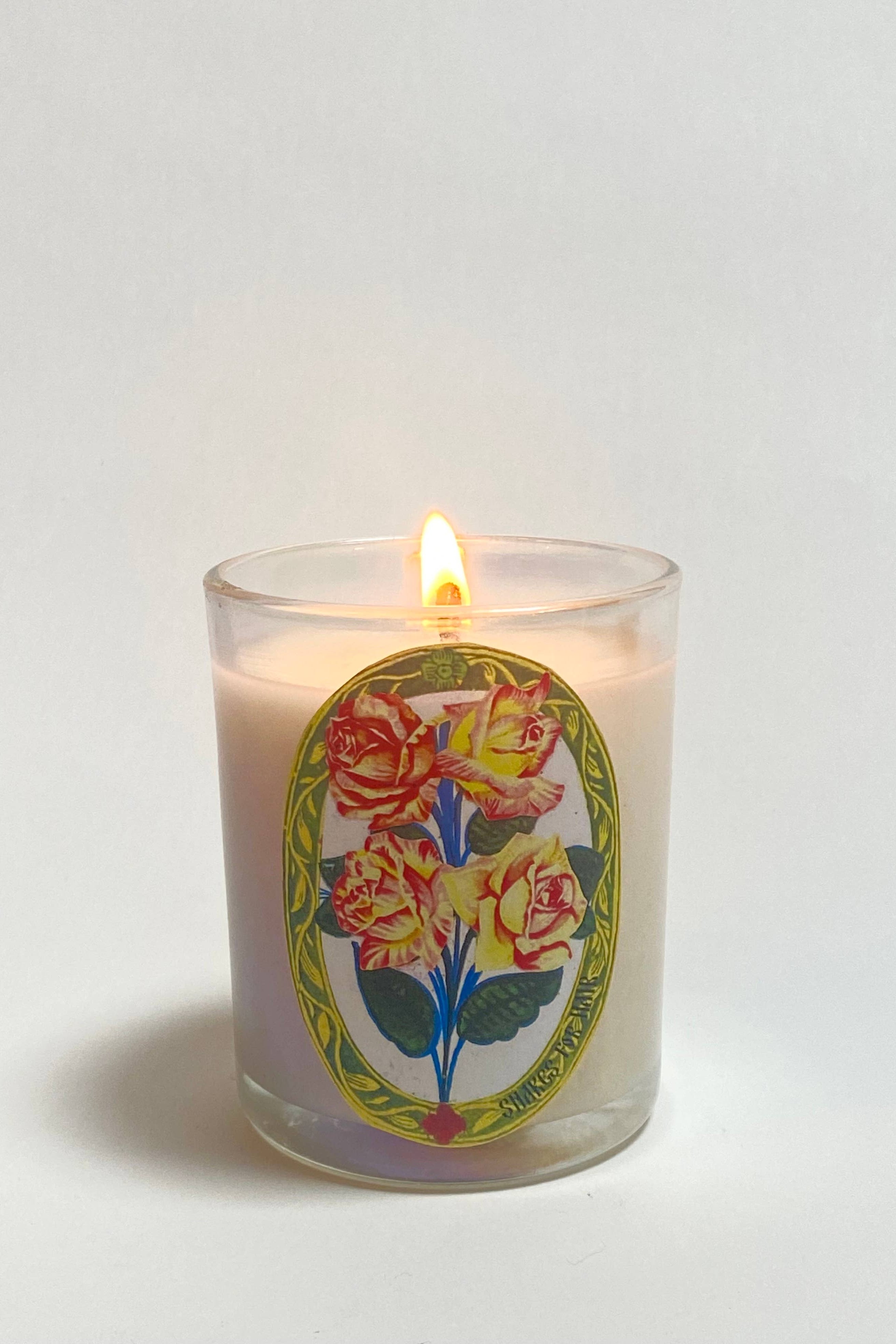 Premium Rose Scented Soy Wax Candle - Handmade Floral Aromatherapy Candle for Relaxation, Home Decor, Gifts - Perfect for Bedroom, Bathroom & Romantic Ambiance