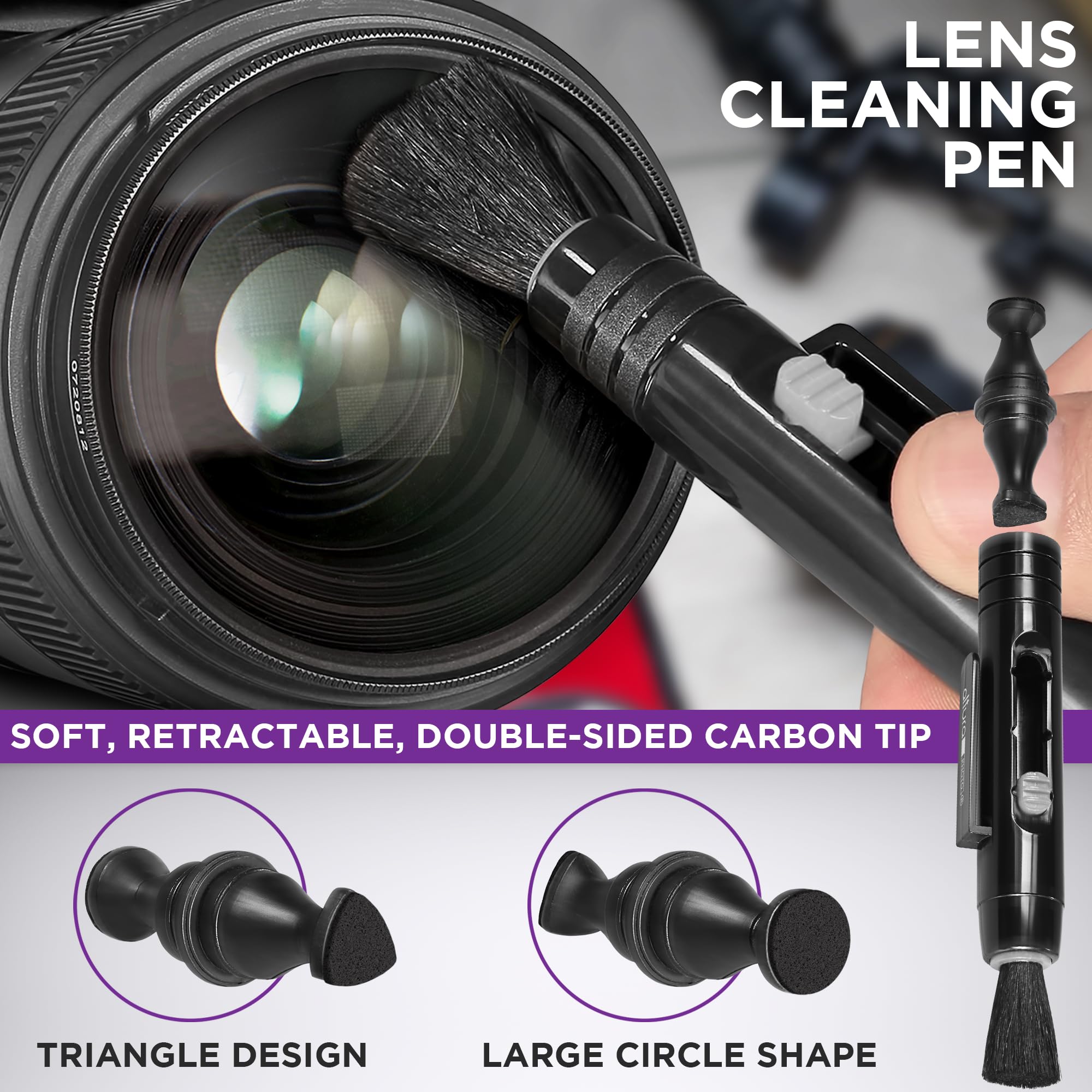 Altura Photo Professional DSLR Camera Cleaning Kit - 2oz Lens & LCD Cleaner Spray for Sensitive Electronics | Camera Accessories & Photography Gear | Perfect for Travel, Studio & Outdoor Photography
