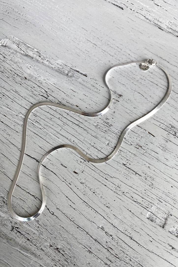 Axel Snake Chain Silver Necklace for Women - 925 Sterling Silver Dainty Layering Necklace - Perfect for Everyday Wear, Gifts & Special Occasions