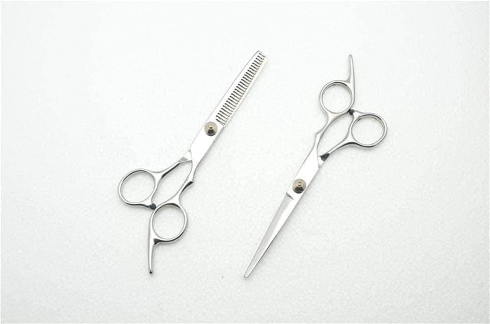 Professional Barber Scissors Set - 14cm Stainless Steel Hair Cutting & Thinning Scissors for Salon & Home Use - Pink Hairdressing Shears for Precision Styling & Hair Trimming