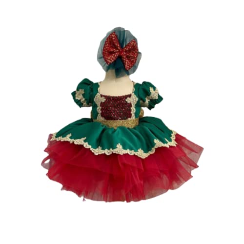 Christmas Toddler Girl Dress 2T - Festive Holiday Pageant Outfit for Kids, New Year Party Dress, Weihnachtskleid Kind, Robe de Noël pour Enfant - Perfect for Christmas Photos, School Plays & Holiday Celebrations