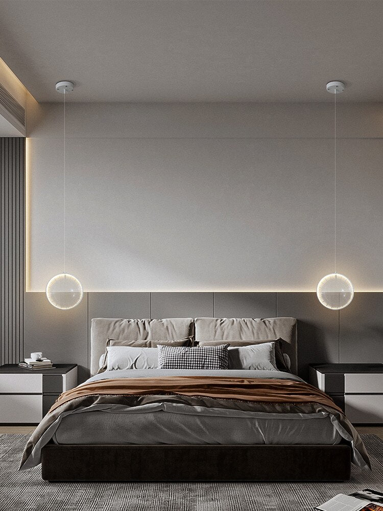 Elegant Crystal Lens Chandelier Light Fixture - Modern Ceiling Pendant for Dining Room, Living Room & Bedroom - Perfect for Home Decor & Wedding Lighting