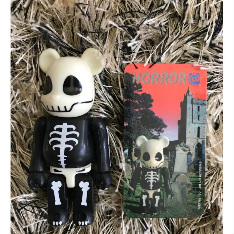 Be@rbrick Series 1 Horror Skull 100% Collectible Vinyl Art Toy - Limited Edition Japanese Designer Figure for Display & Gifts