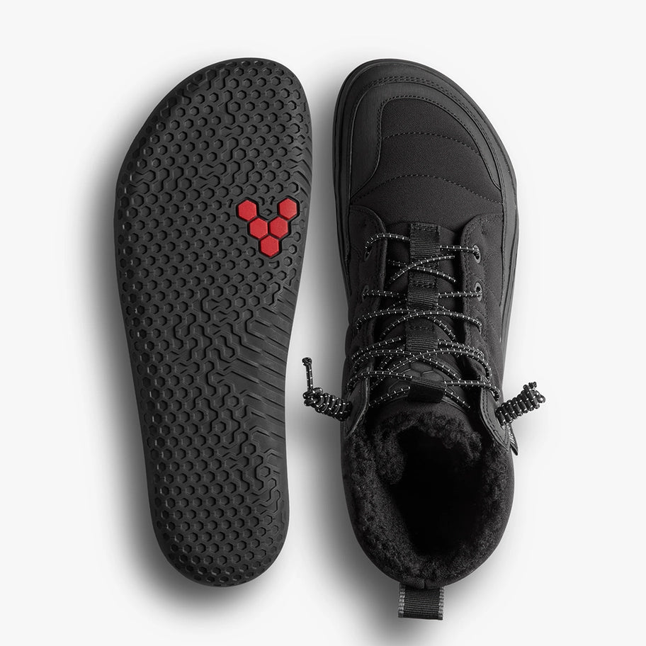 Vivobarefoot Men's Gobi Hiber Barefoot Boots - Lightweight & Waterproof Winter Shoes for Outdoor Hiking, Travel & Everyday Wear