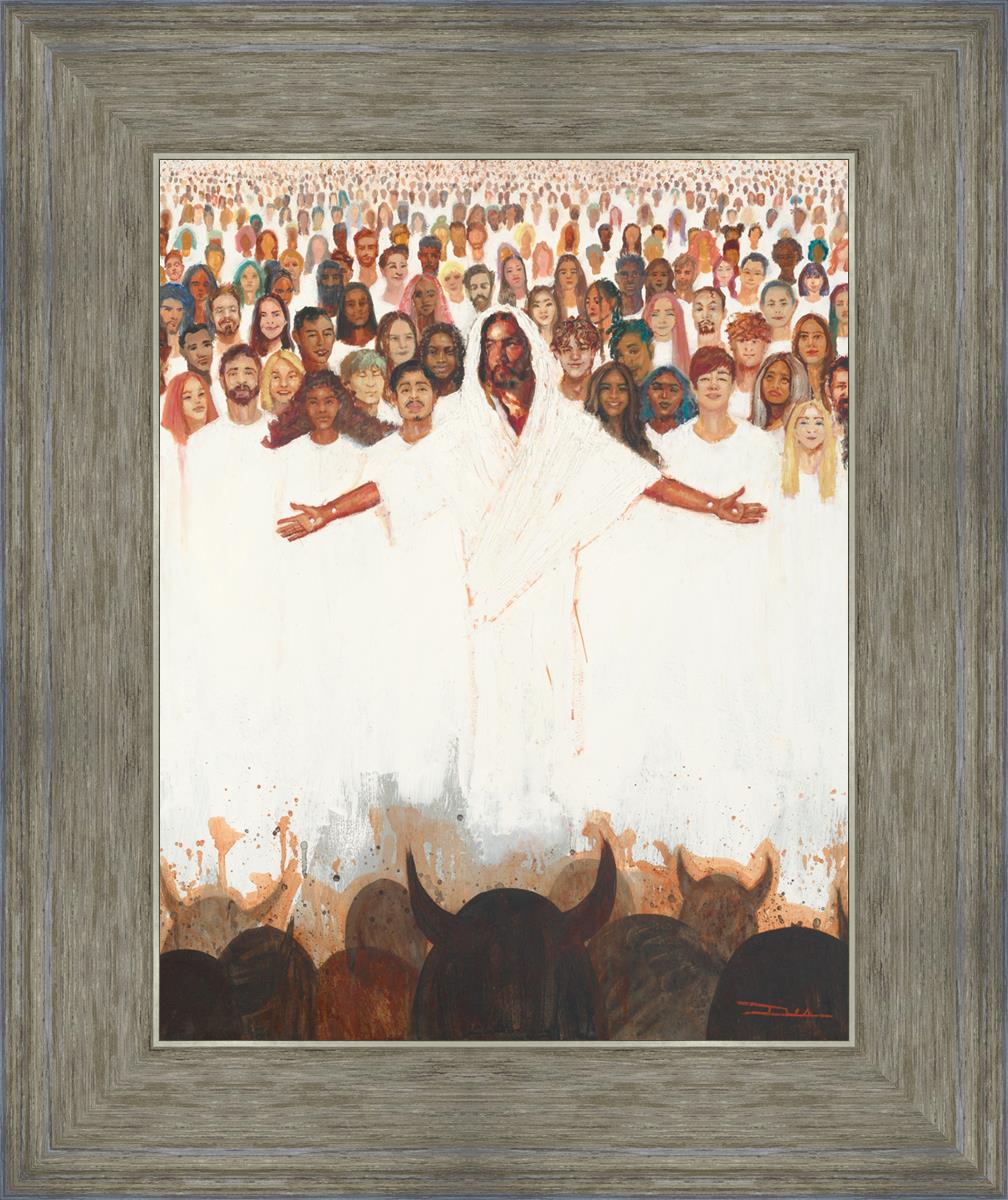 Fear Not, For They That Be With Us Are More - Inspirational Christian Wall Art for Home & Office Decor - Perfect for Living Room, Bedroom, or Gift Giving