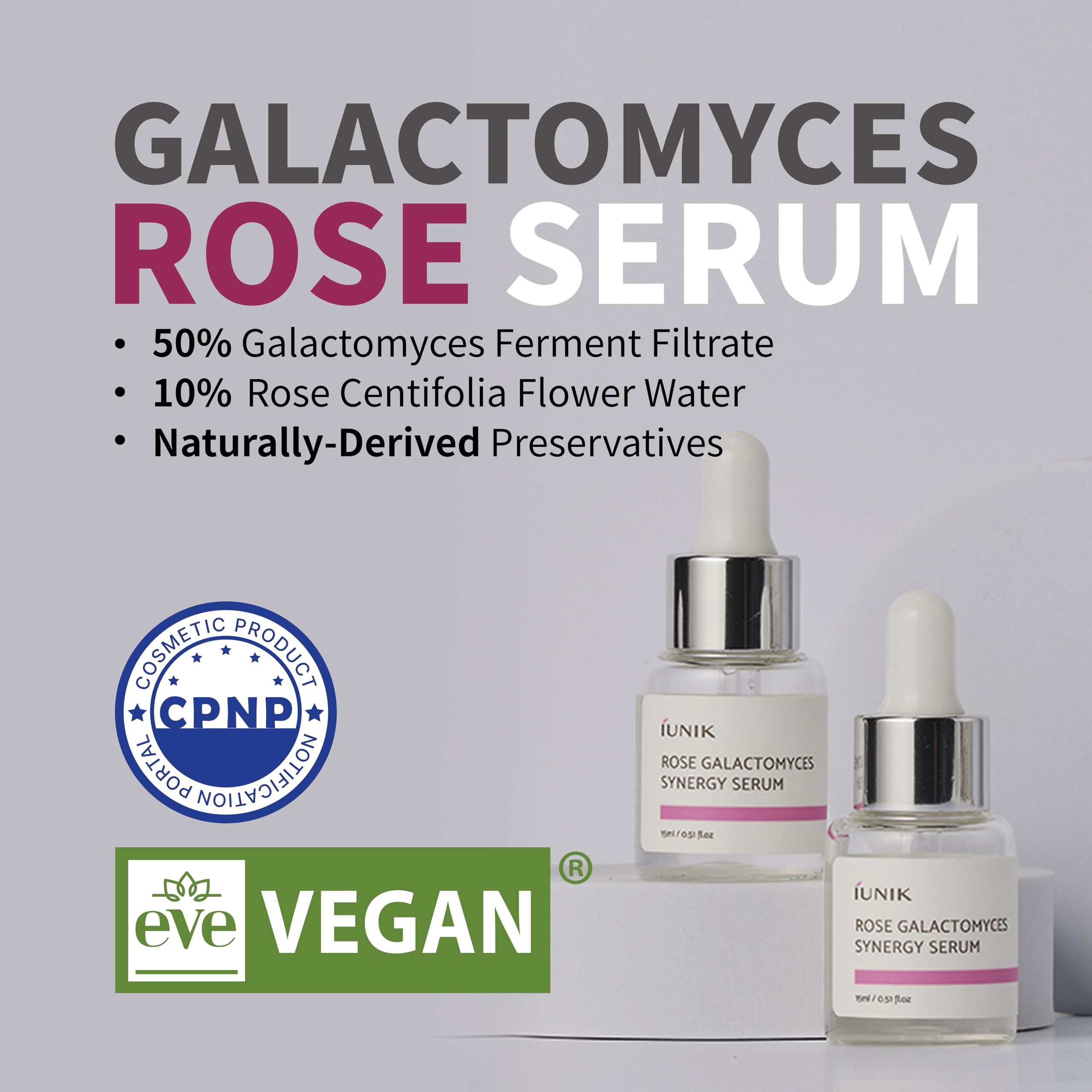 **iUNIK Tea Tree Relief Serum & Daily Serum Trial Kit - Korean Vegan Skincare with Rose Galactomyces, Propolis & Vitamin - Mini Travel Kit for Acne, Hydration & Glow (Perfect for Travel & On-the-Go Skincare)**