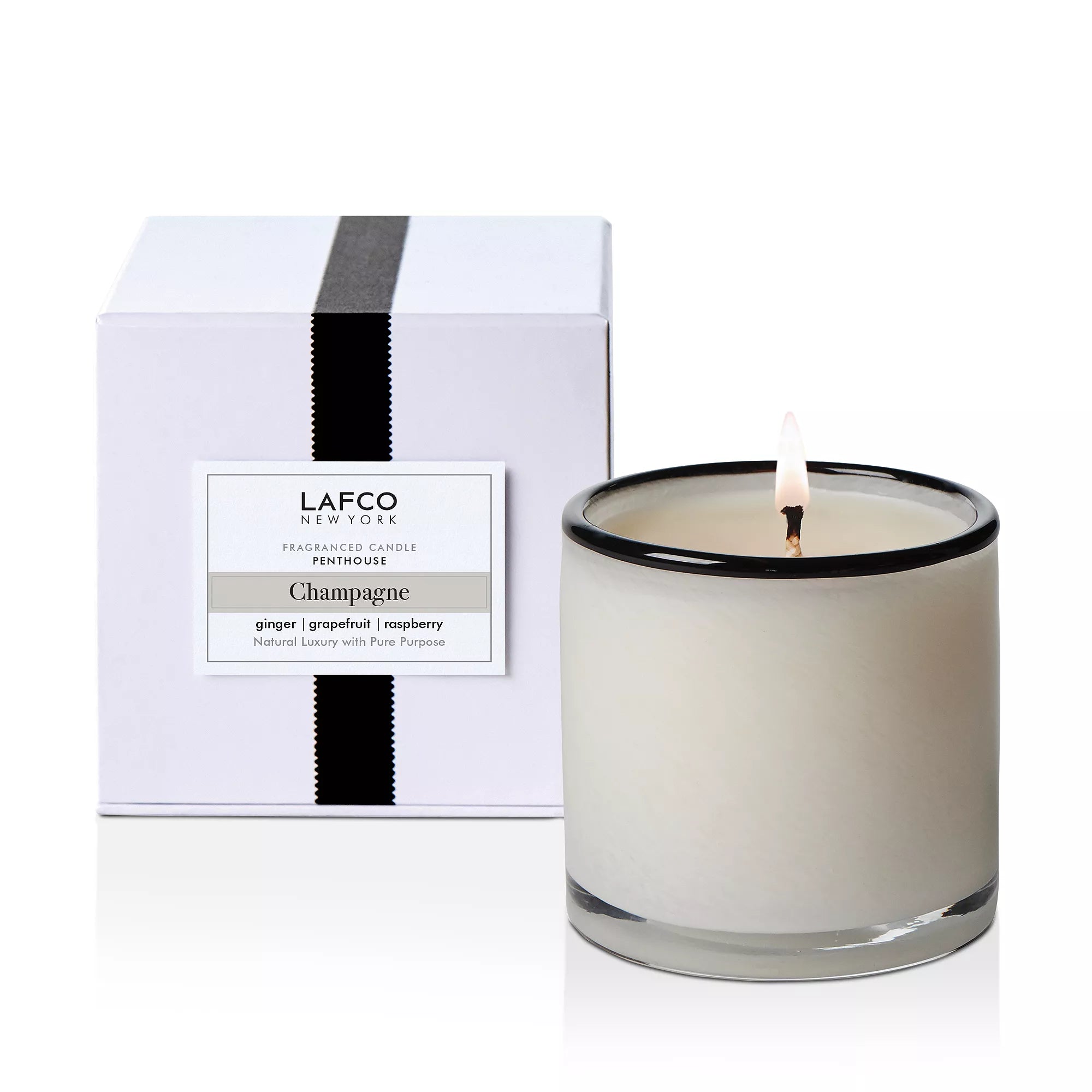 Luxury Champagne Scented Soy Candle - Romantic Birthday Gift, Wedding Decor, Spa Relaxation for Home & Office