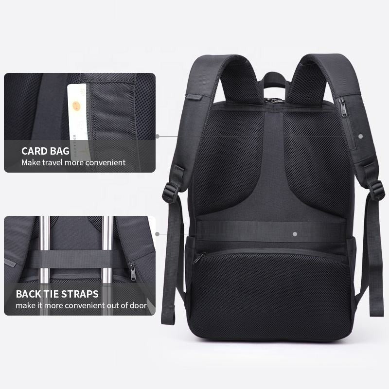 Aoking Multifunctional Business Laptop Backpack with USB Charging Port - Waterproof Travel Backpack for Work, School & College - Perfect for Commuters, Students & Professionals