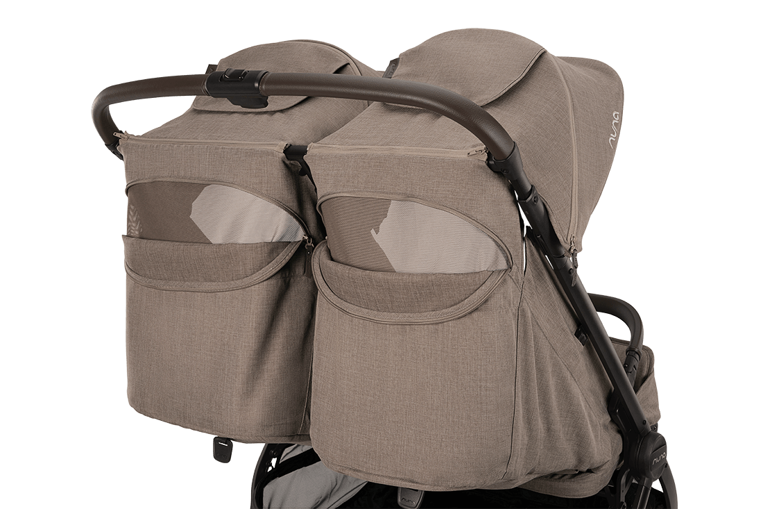 Nuna TRVL Double Stroller - Lightweight Compact Foldable Travel Stroller for Two Kids - Perfect for Shopping, Travel & Outdoor Adventures