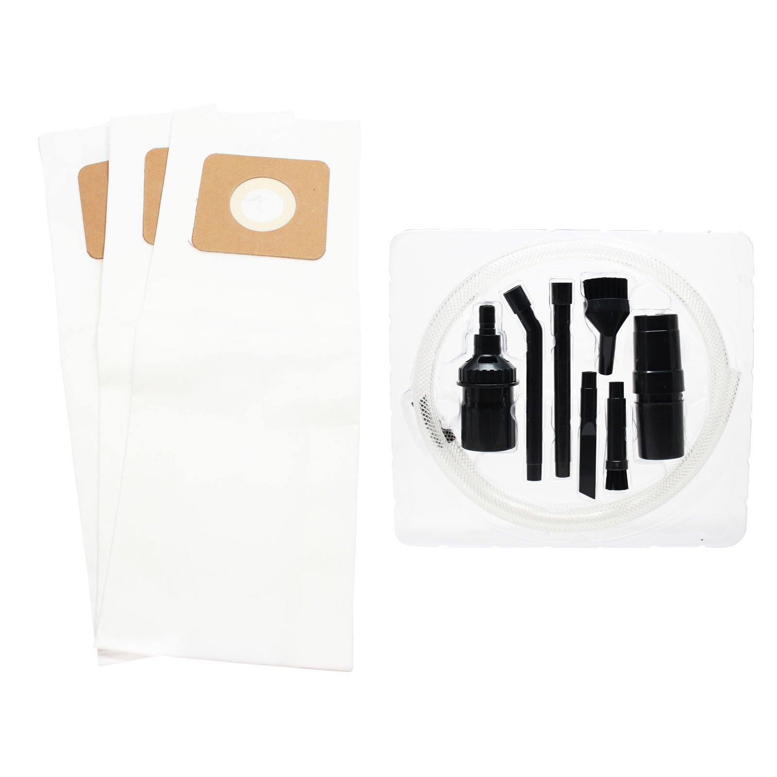 Upstart Battery 18 Replacement Vacuum Bags for Riccar N2200 - 6-Pack (3 Bags Per Pack) with 7-Piece Micro Vacuum Attachment Kit - Compatible with Riccar Type U, U-3, U-6 - Perfect for Home Cleaning, Pet Hair Removal & Car Detailing