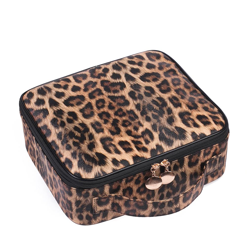 Professional Travel Makeup Train Case with Adjustable Compartments - Cosmetic Organizer Bag for Women | Makeup Brush, Toiletry & Jewelry Storage | Perfect for Travel, Salon Professionals & Home Organization
