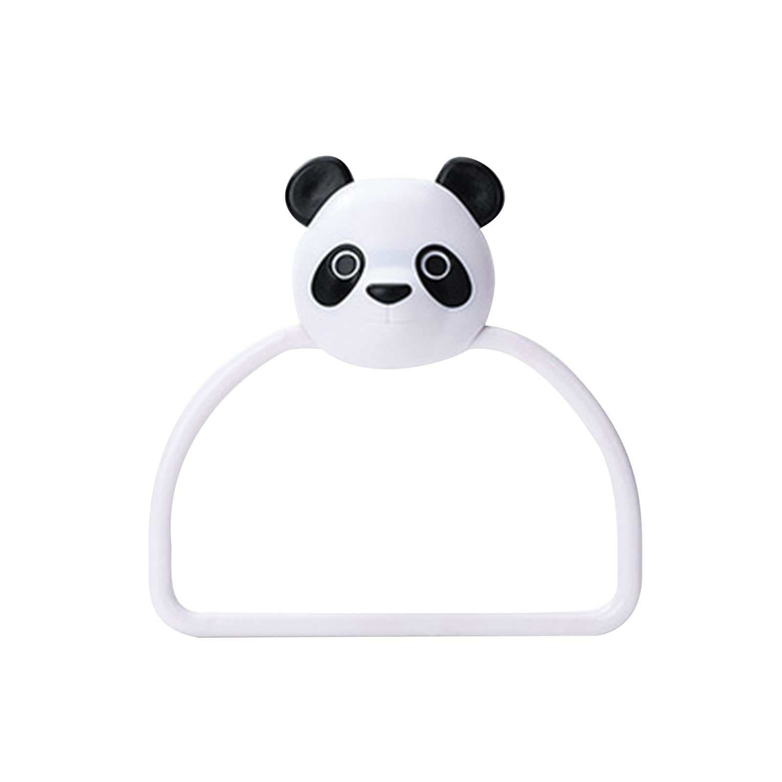 Adorable Cartoon Towel Ring Holder - Wall-Mounted Bathroom Towel Hook & Hanger for Hand Towels, Washcloths - Rust-Free Seamless Design - Perfect Bathroom Accessory & Decor for Kids Rooms, Guest Bathrooms, and Powder Rooms